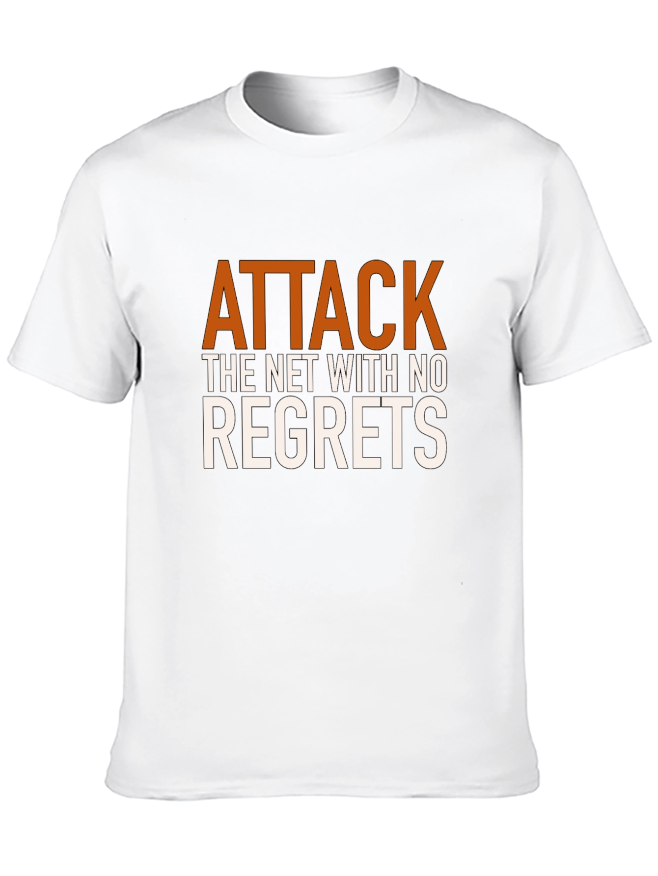 Attack the Net T-Shirt - Motivational Black Tee
