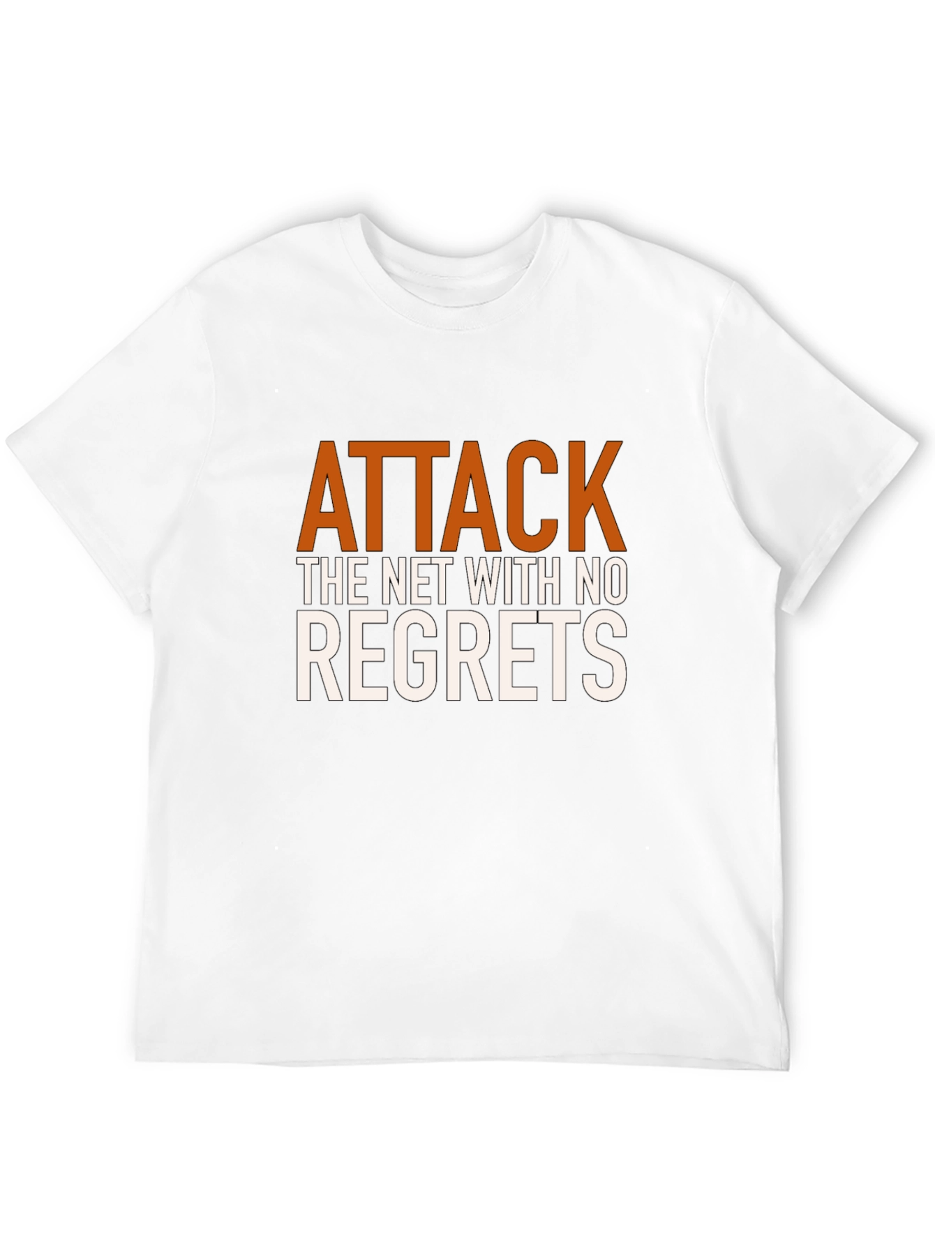 Attack the Net T-Shirt - Motivational Black Tee