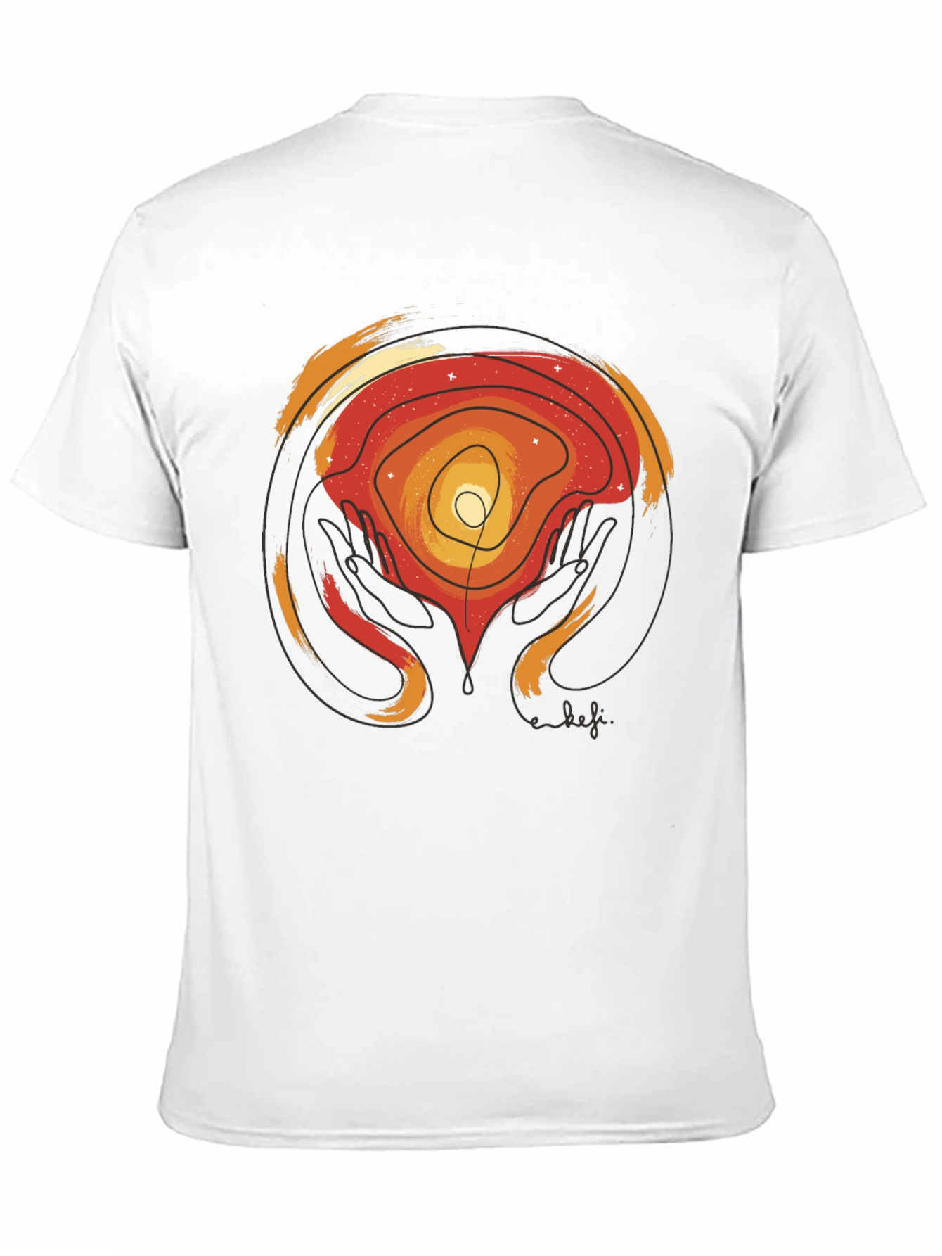 Abstract Graphic Print T-Shirt - Artful Comfort