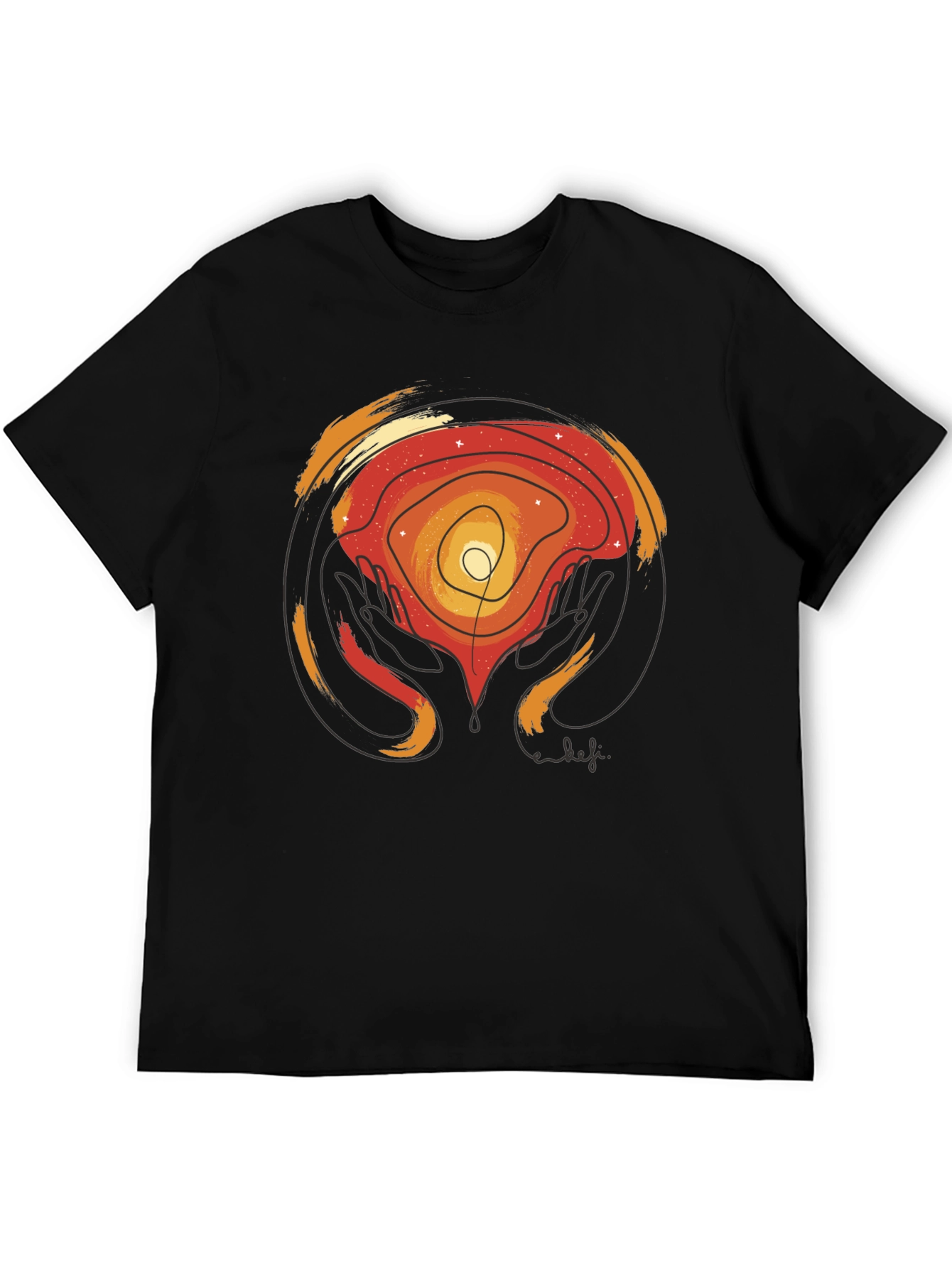 Abstract Graphic Print T-Shirt - Artful Comfort