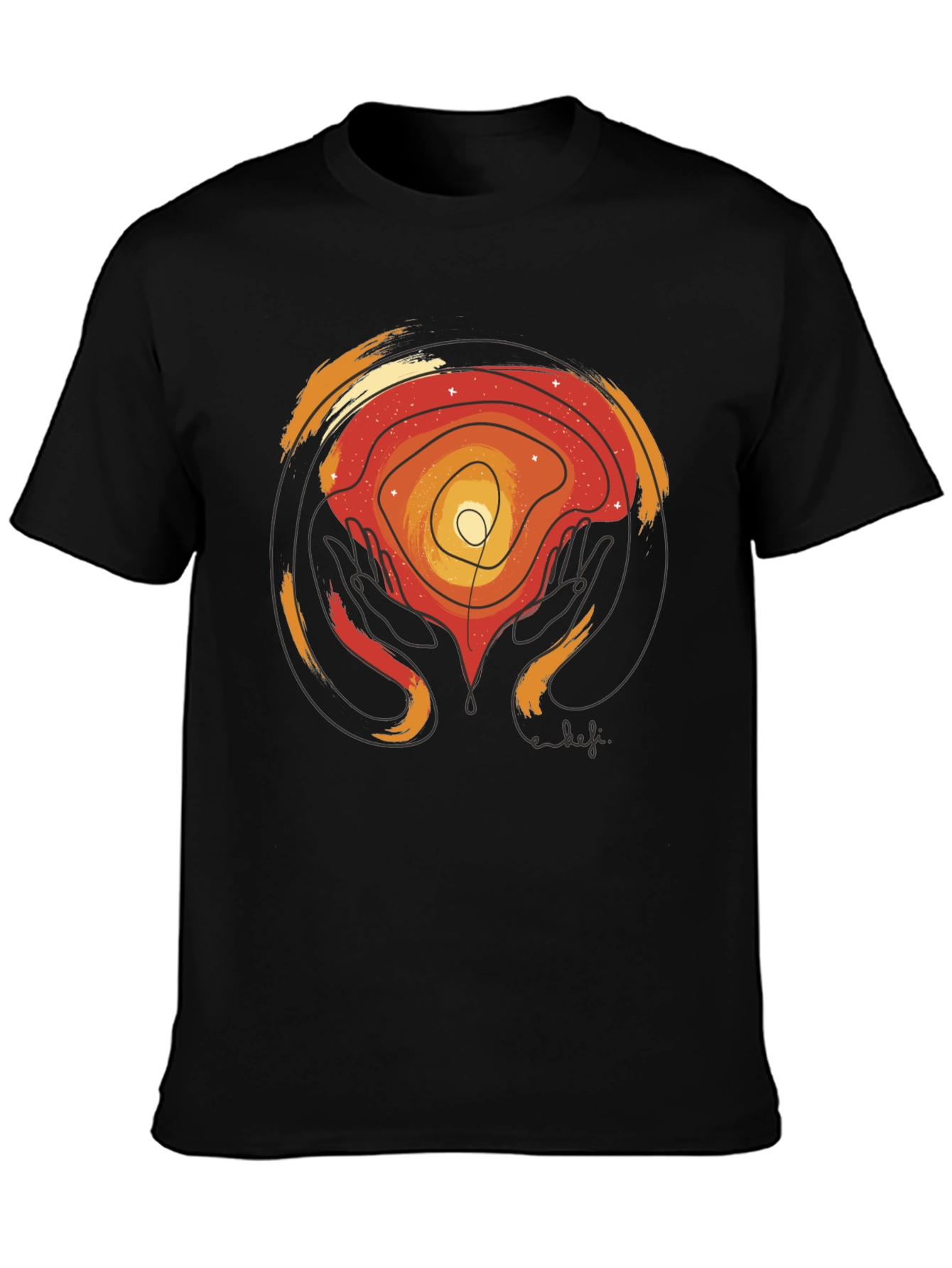 Abstract Graphic Print T-Shirt - Artful Comfort