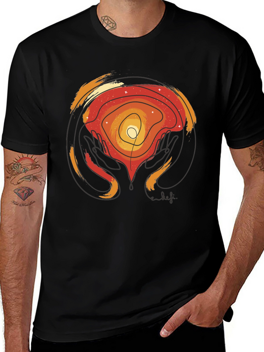 Abstract Graphic Print T-Shirt - Artful Comfort