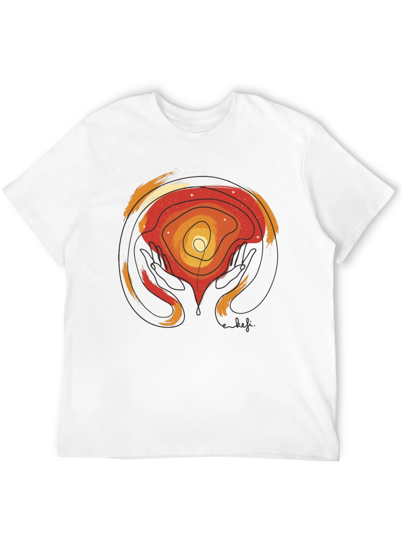 Abstract Graphic Print T-Shirt - Artful Comfort