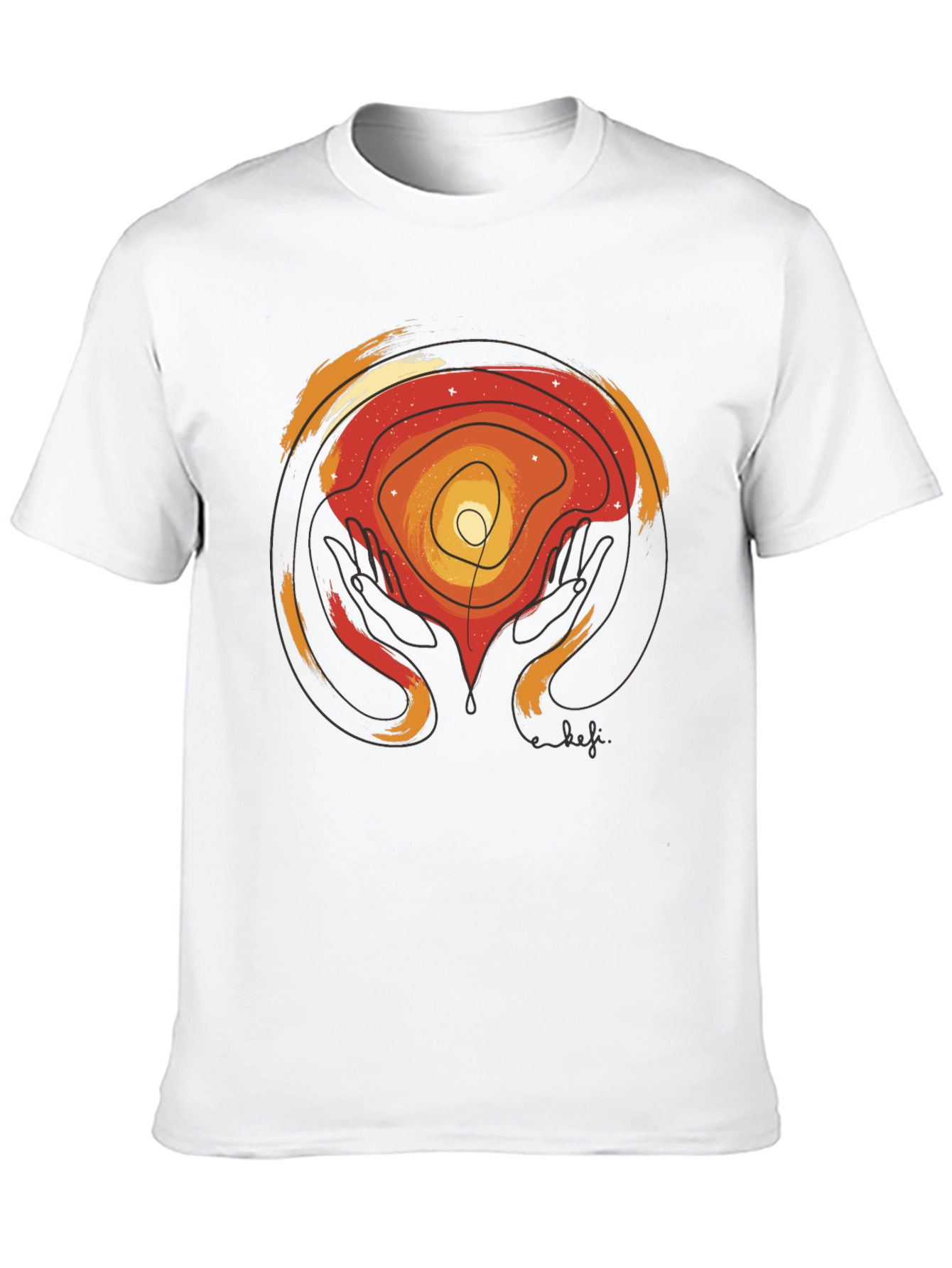 Abstract Graphic Print T-Shirt - Artful Comfort