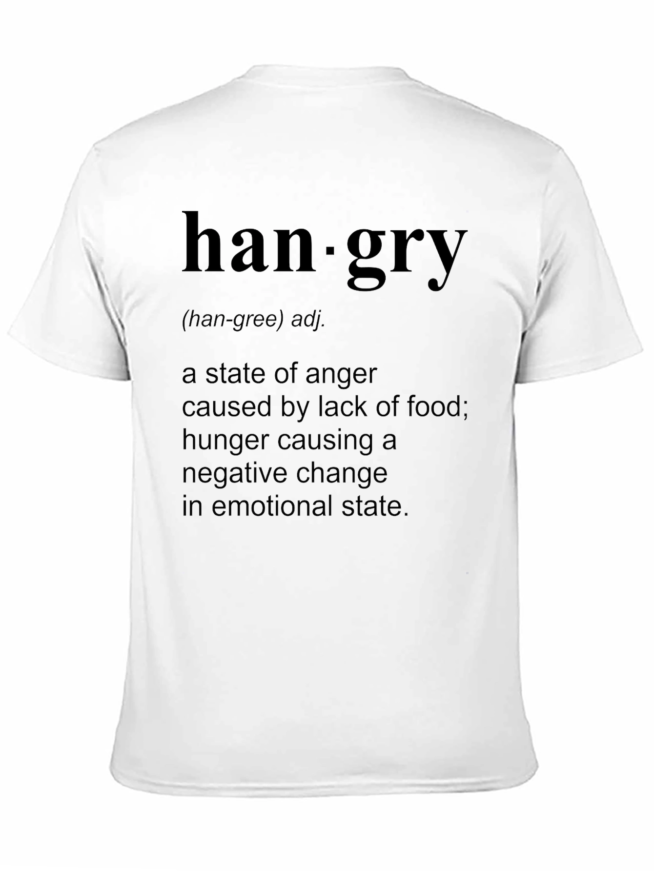 Hangry Definition T-Shirt - Funny Hunger Anger Tee