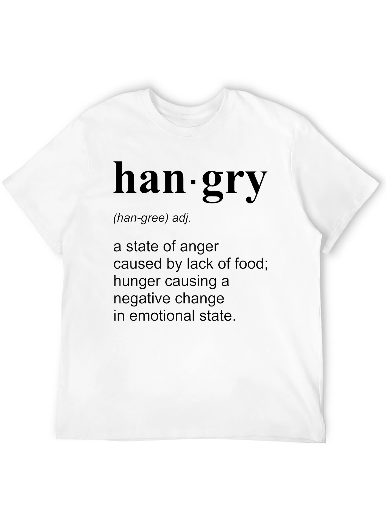Hangry Definition T-Shirt - Funny Hunger Anger Tee