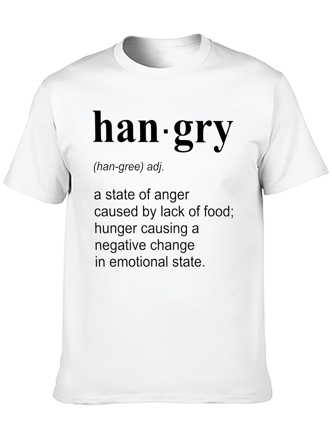 Hangry Definition T-Shirt - Funny Hunger Anger Tee