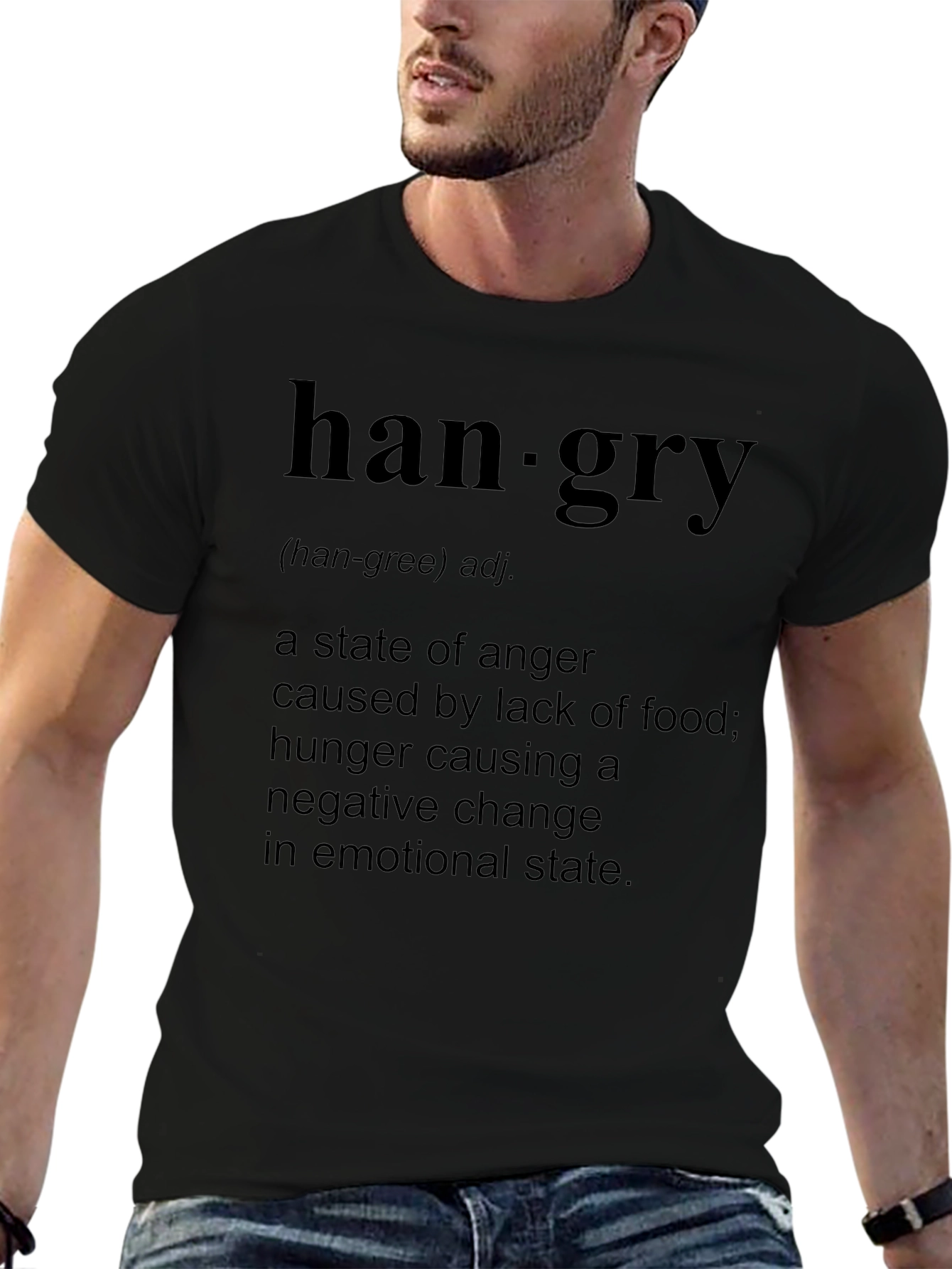 Hangry Definition T-Shirt - Funny Hunger Anger Tee