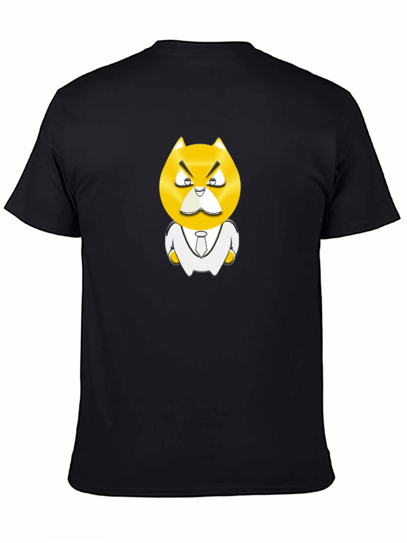 Angry Boss Character Black T-Shirt