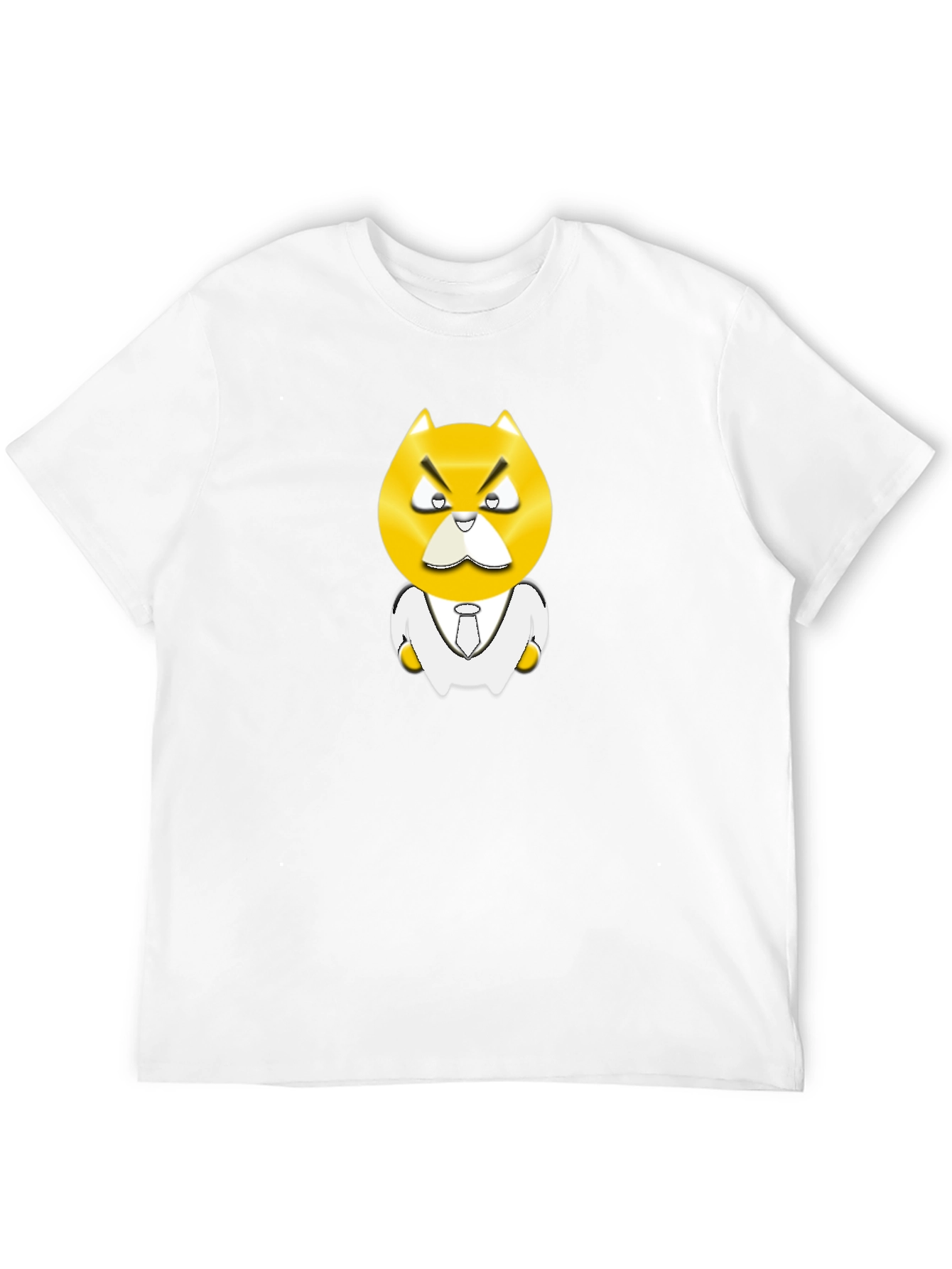 Angry Boss Character Black T-Shirt