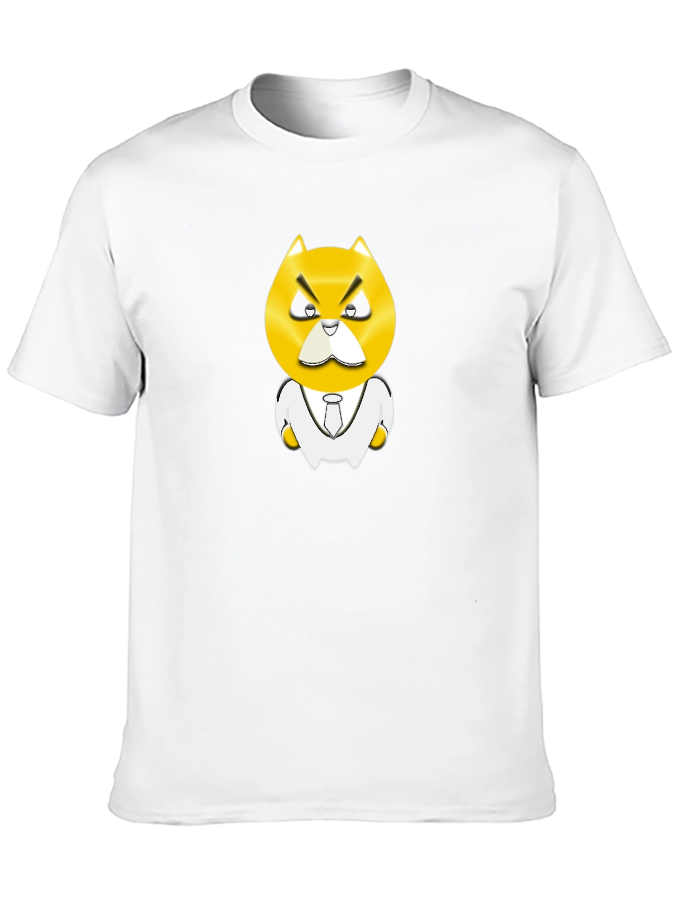 Angry Boss Character Black T-Shirt