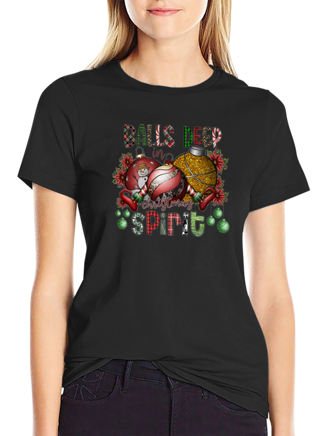 Balls Deep in Christmas Spirit T-Shirt