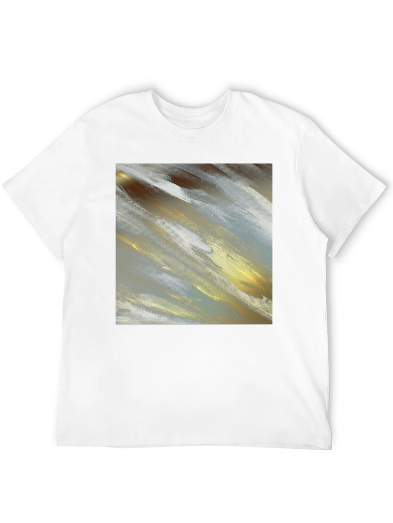Abstract Art T-Shirt - Modern Brushstroke Design