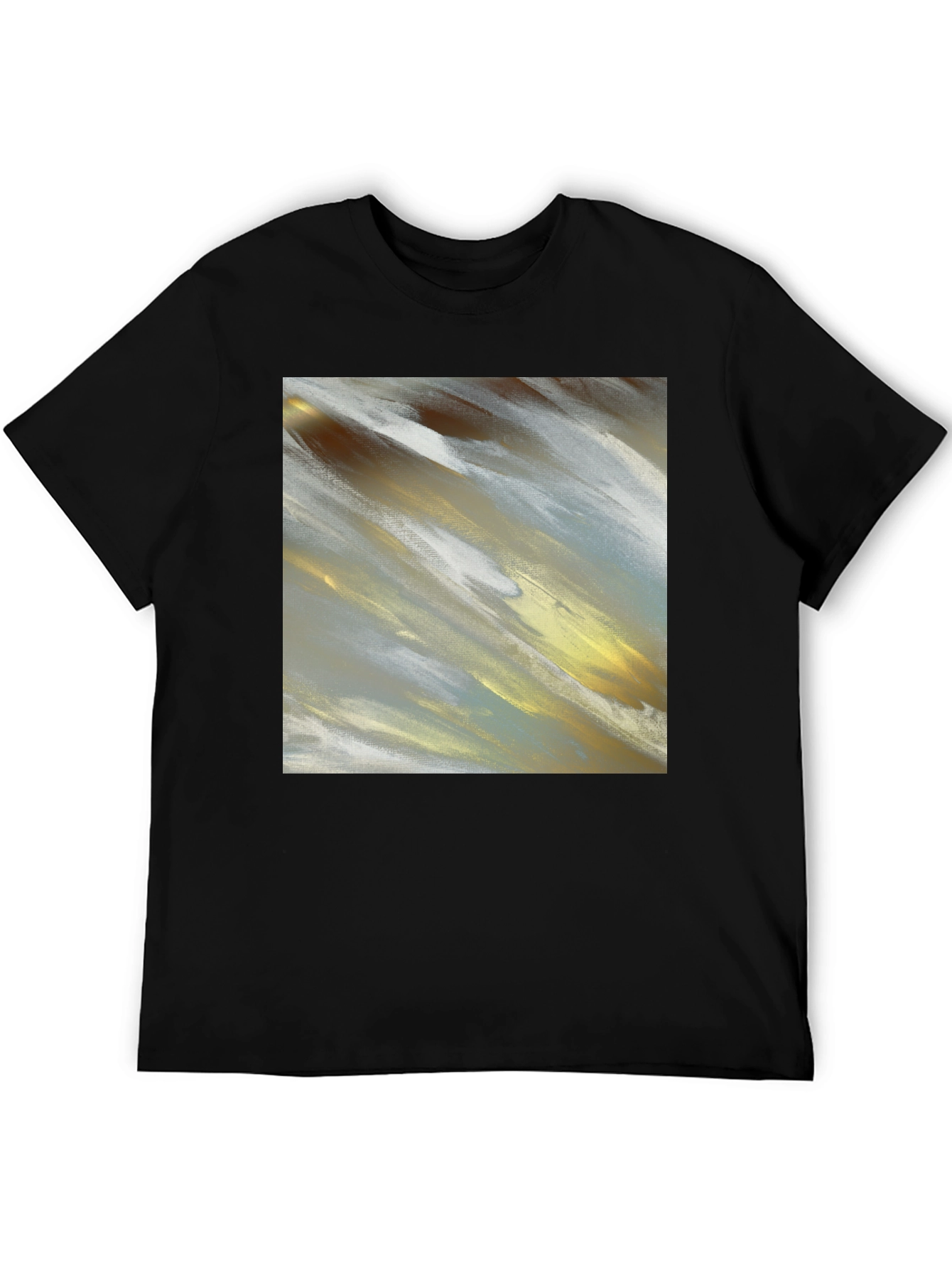 Abstract Art T-Shirt - Modern Brushstroke Design