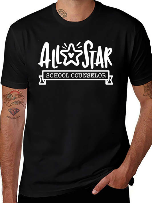 All Star School Counselor Graphic T-Shirt