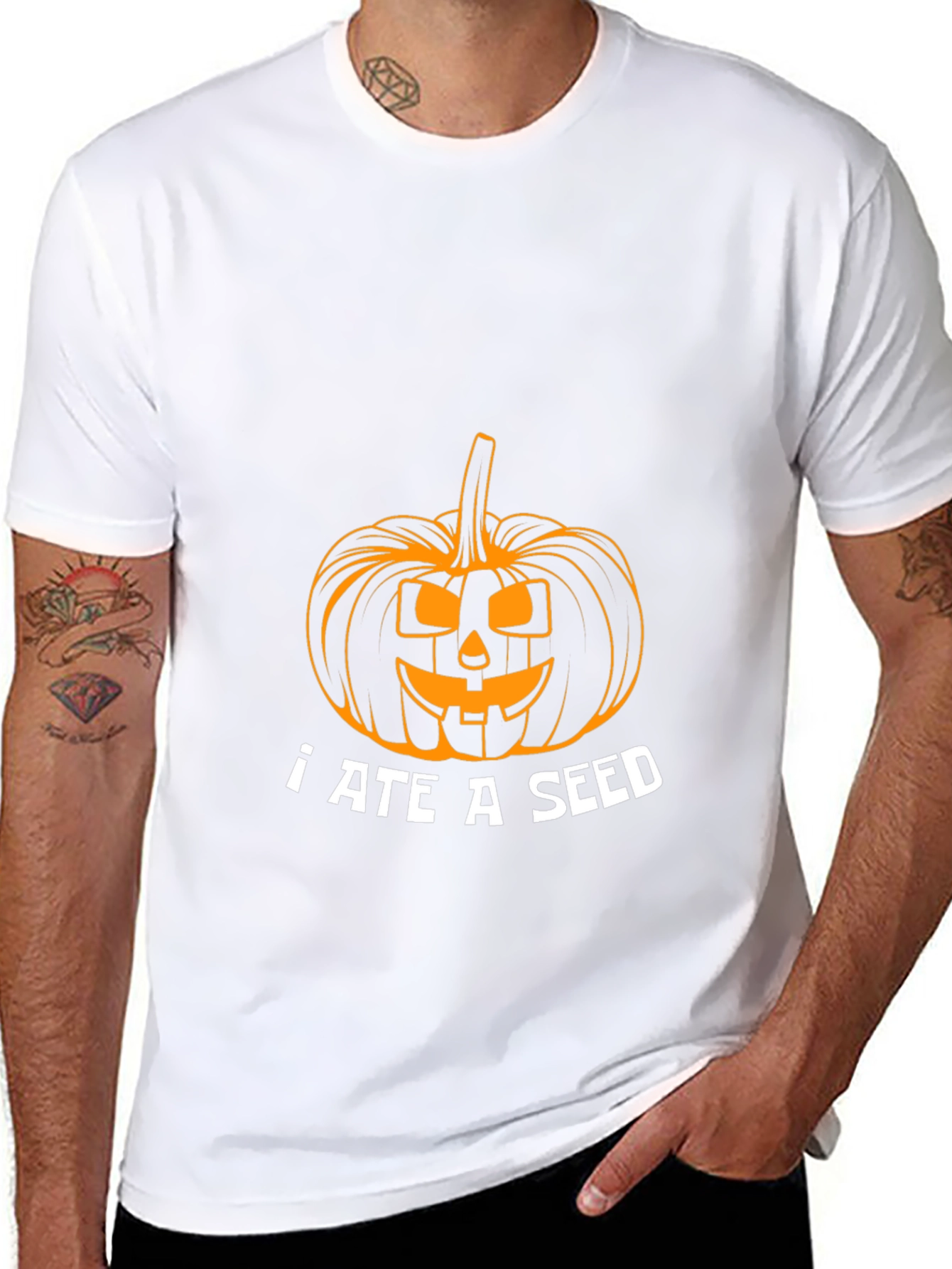 Halloween I Ate A Seed Pumpkin Graphic Tee