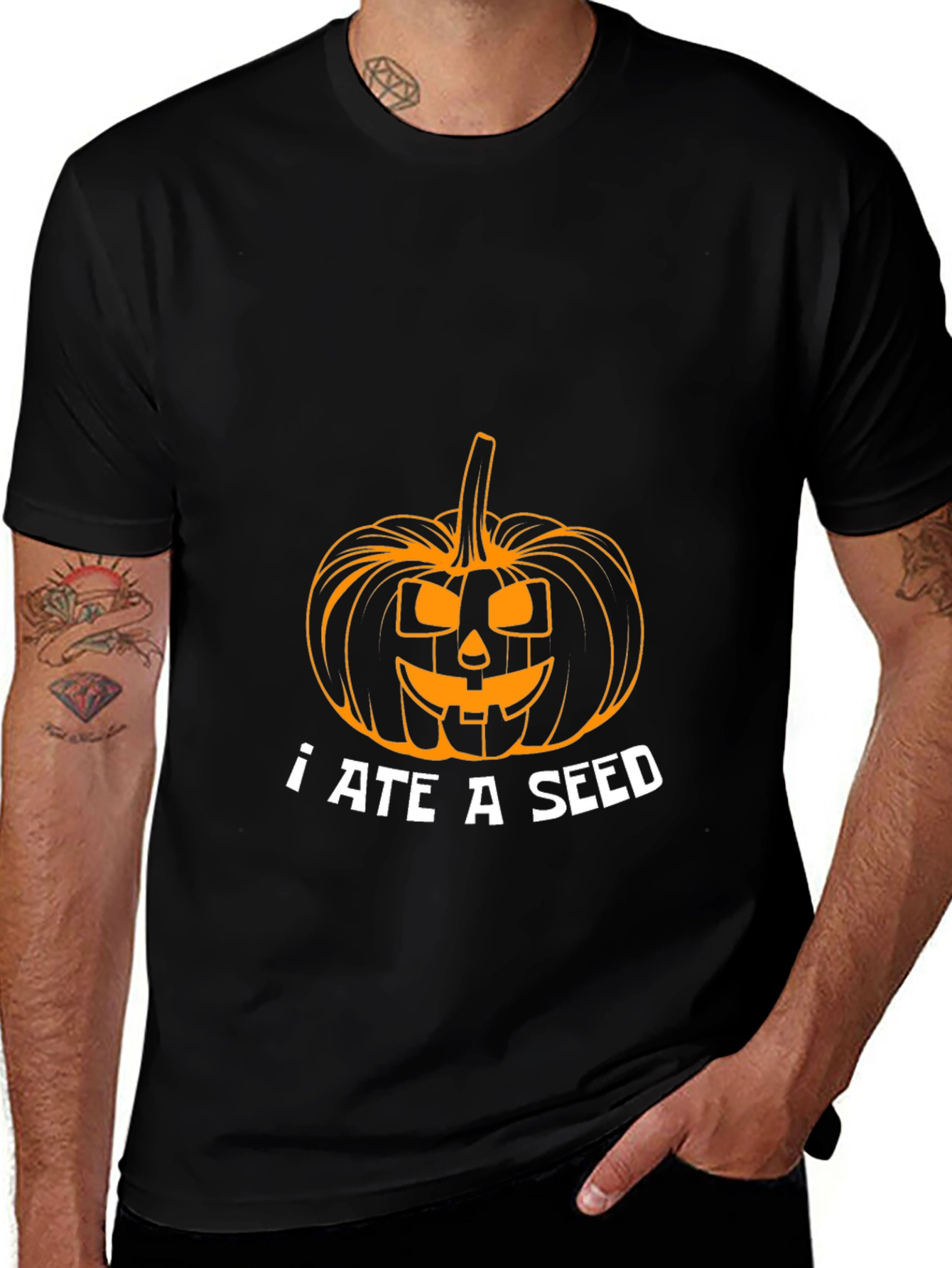 Halloween I Ate A Seed Pumpkin Graphic Tee