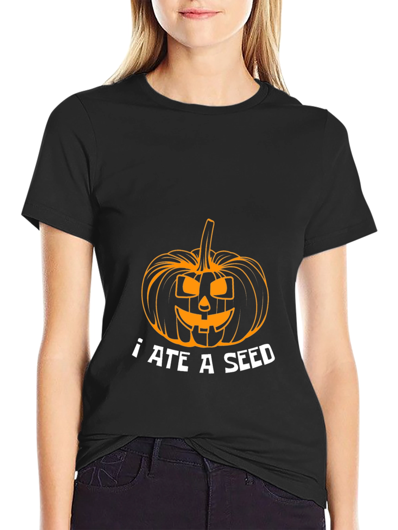 Halloween I Ate A Seed Pumpkin Graphic Tee