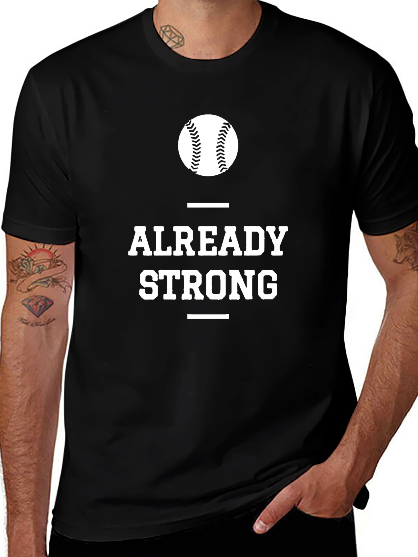 Already Strong Baseball Graphic Tee