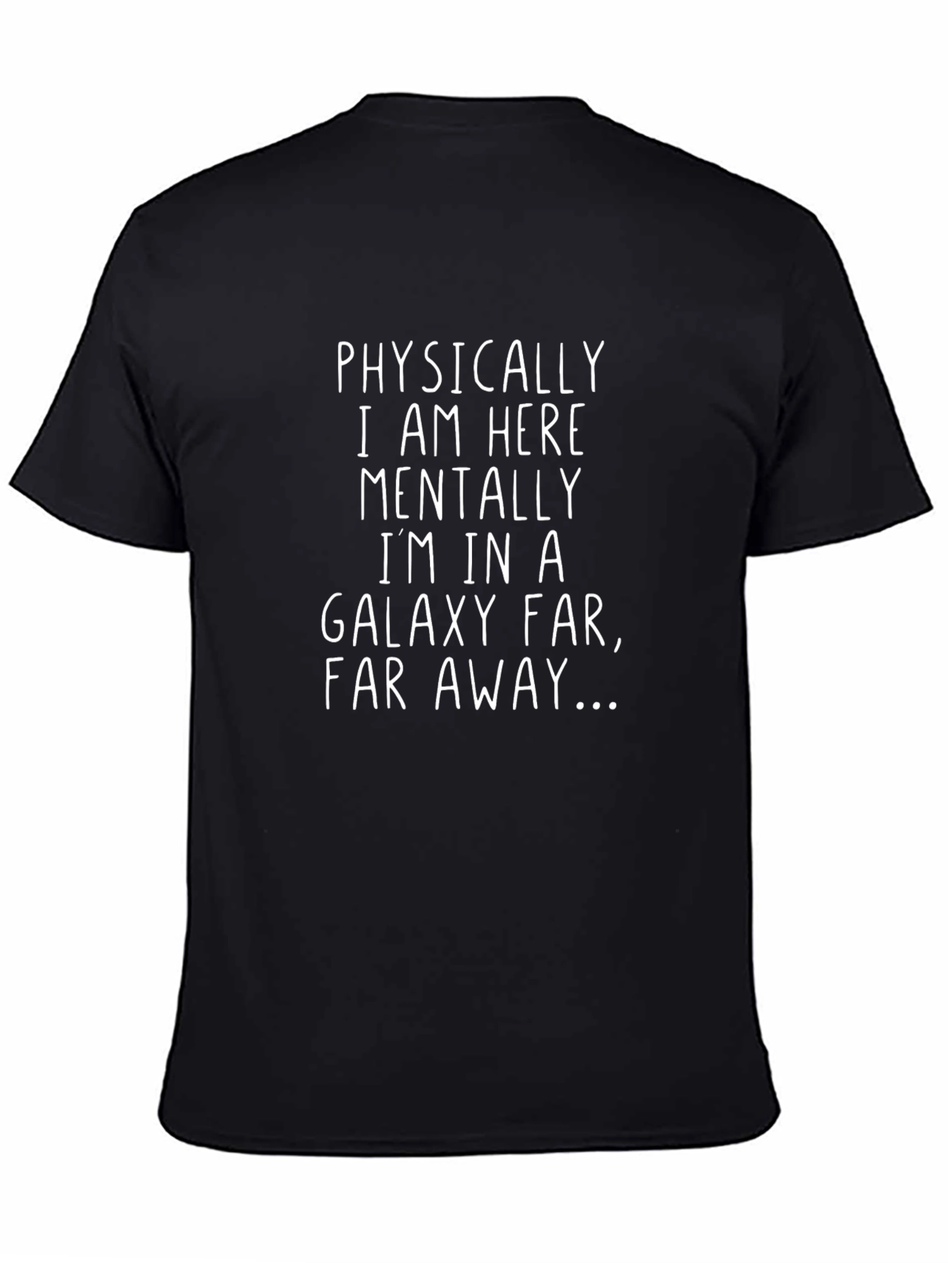 Galaxy Far Far Away Mens Black T-Shirt