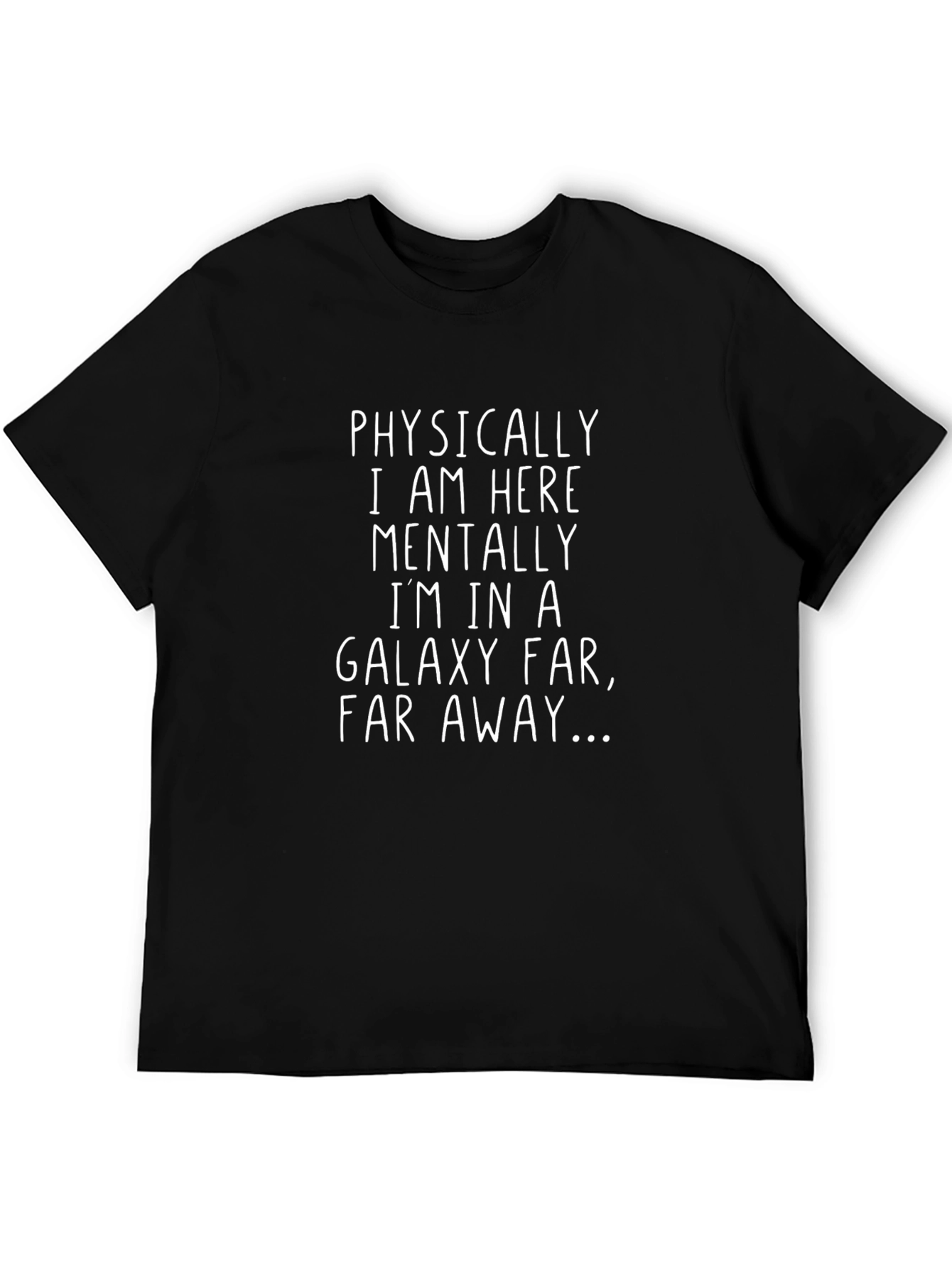 Galaxy Far Far Away Mens Black T-Shirt