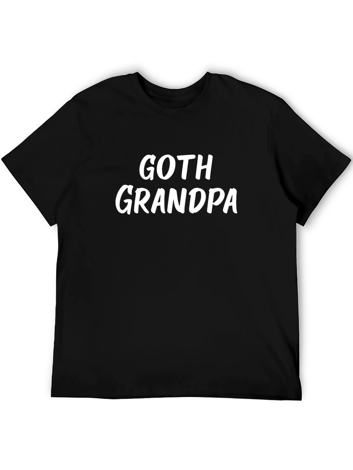 Goth Grandpa Black Graphic T-Shirt
