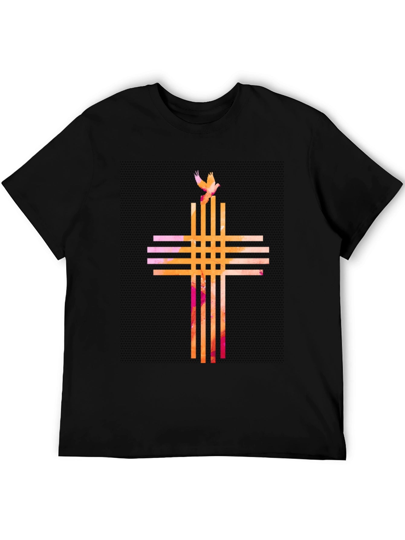 Artistic Cross Graphic Tee - Modern Religious Apparel