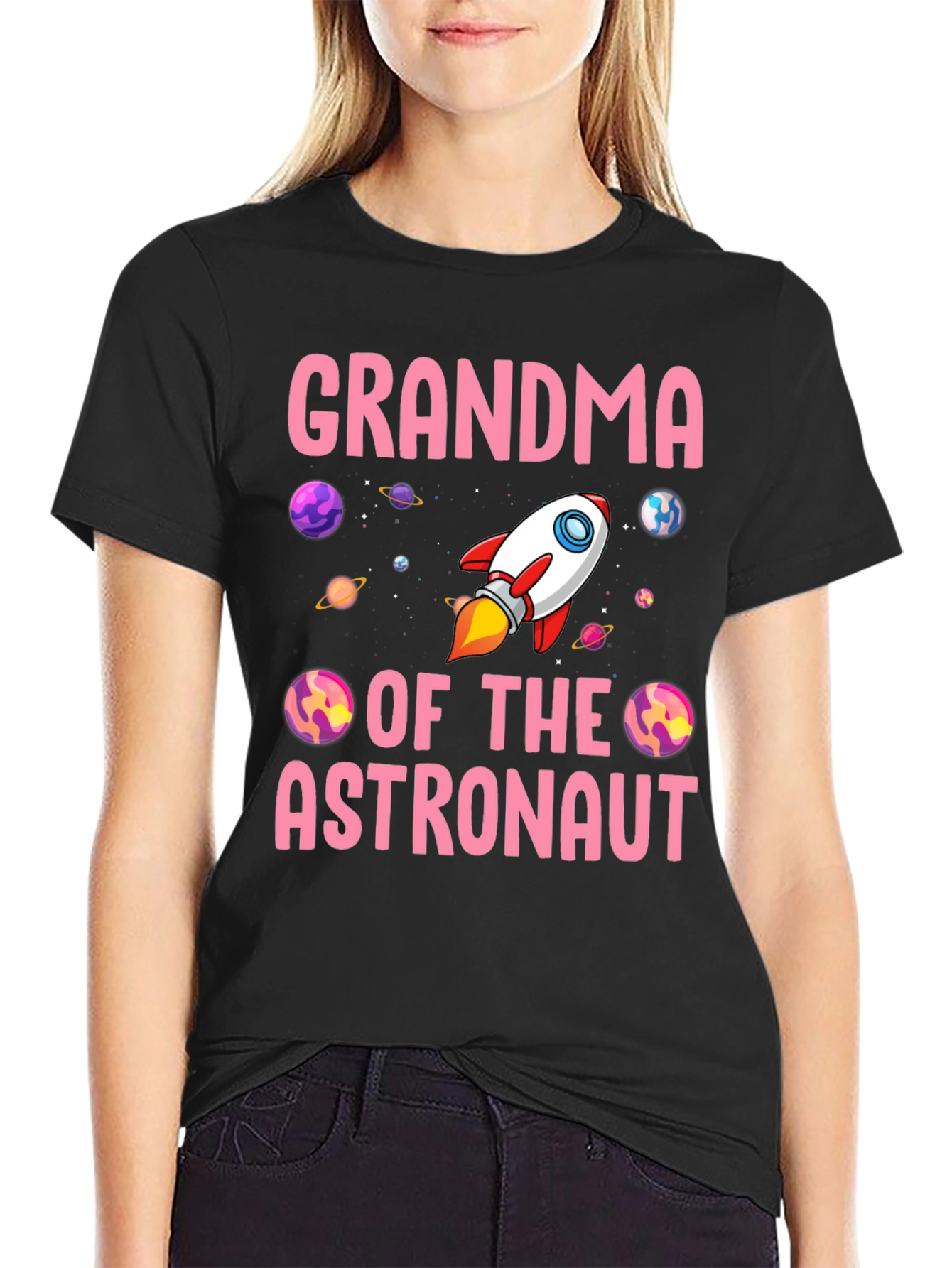 Grandma of the Astronaut T-Shirt - Space Rocket Design