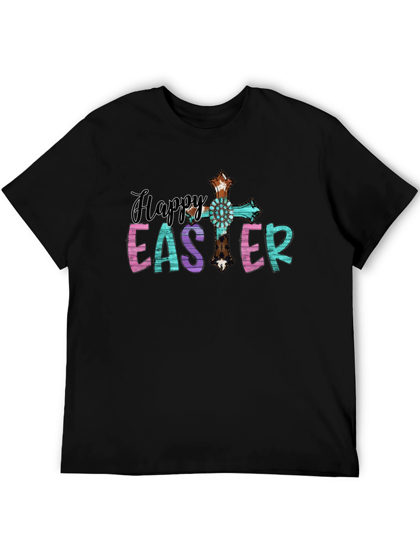 Happy Easter Cross Graphic Tee