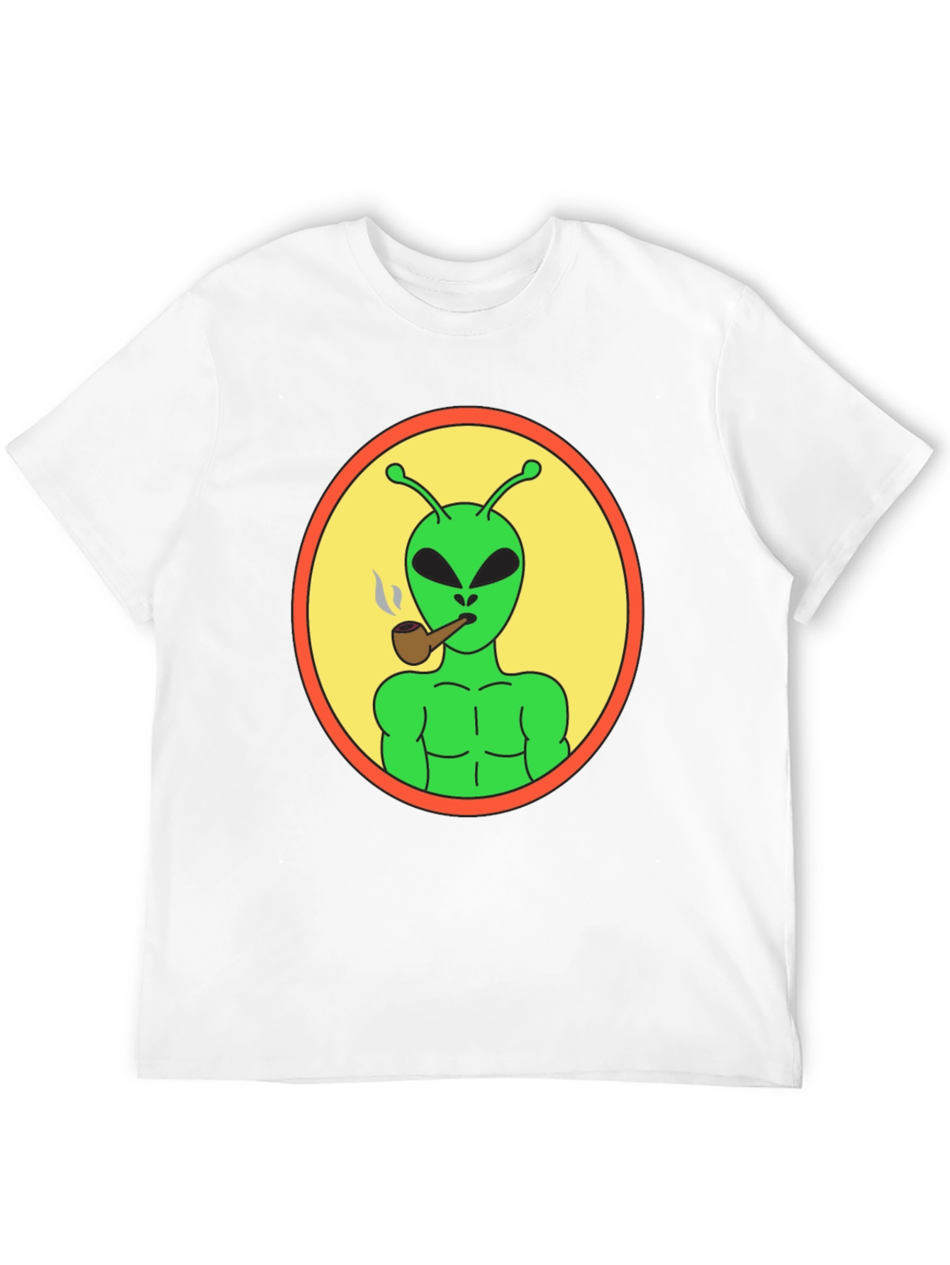 Alien Smoking Pipe T-Shirt - Black