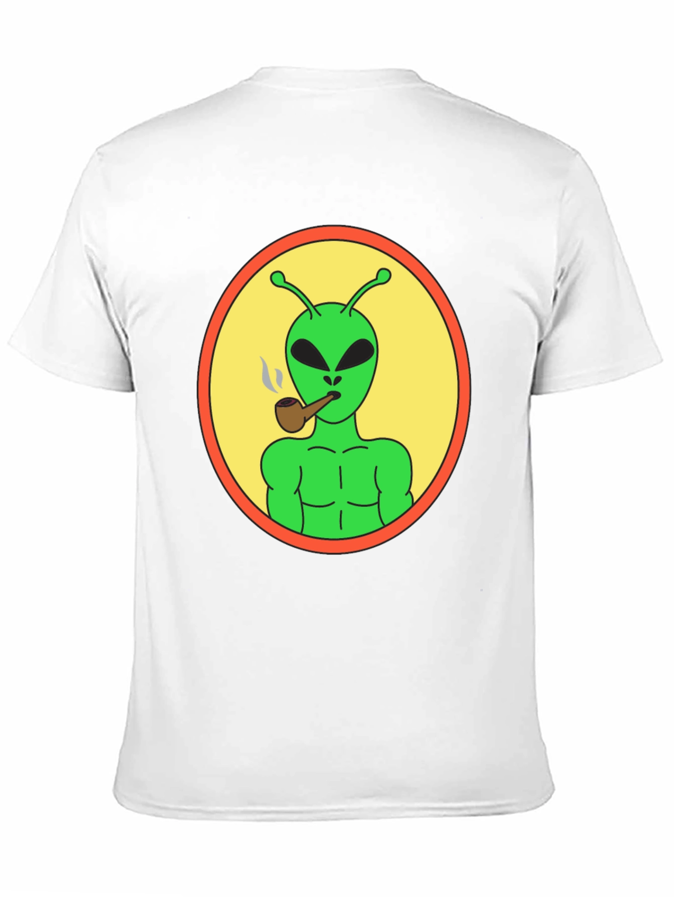 Alien Smoking Pipe T-Shirt - Black