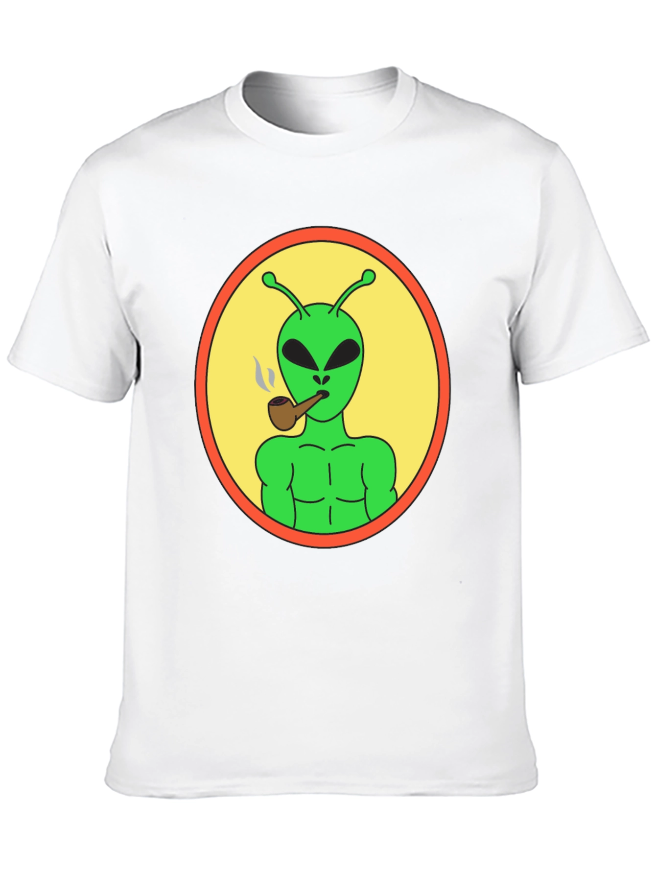 Alien Smoking Pipe T-Shirt - Black