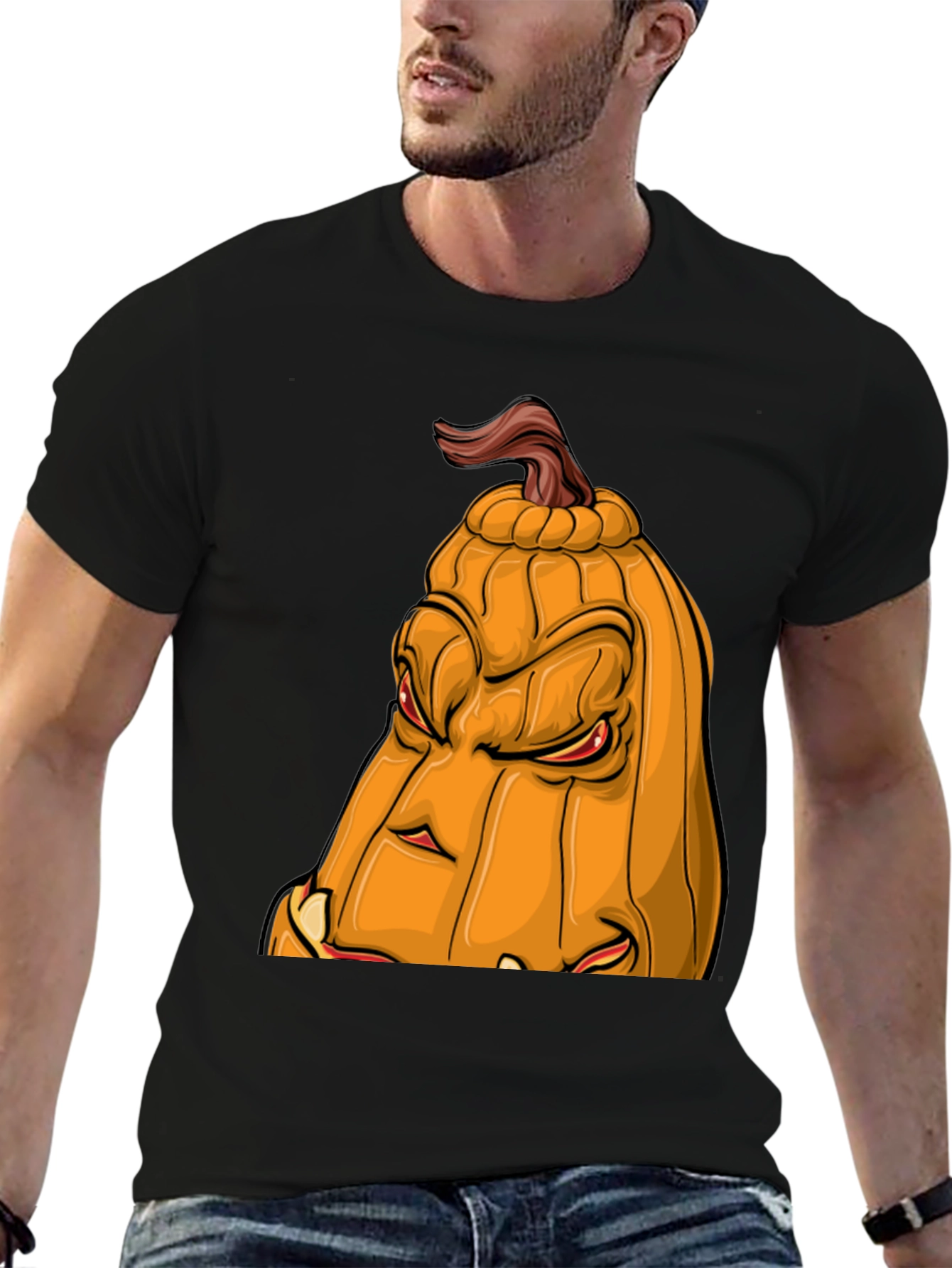 Halloween Pumpkin Face T-Shirt - Spooky Season Apparel