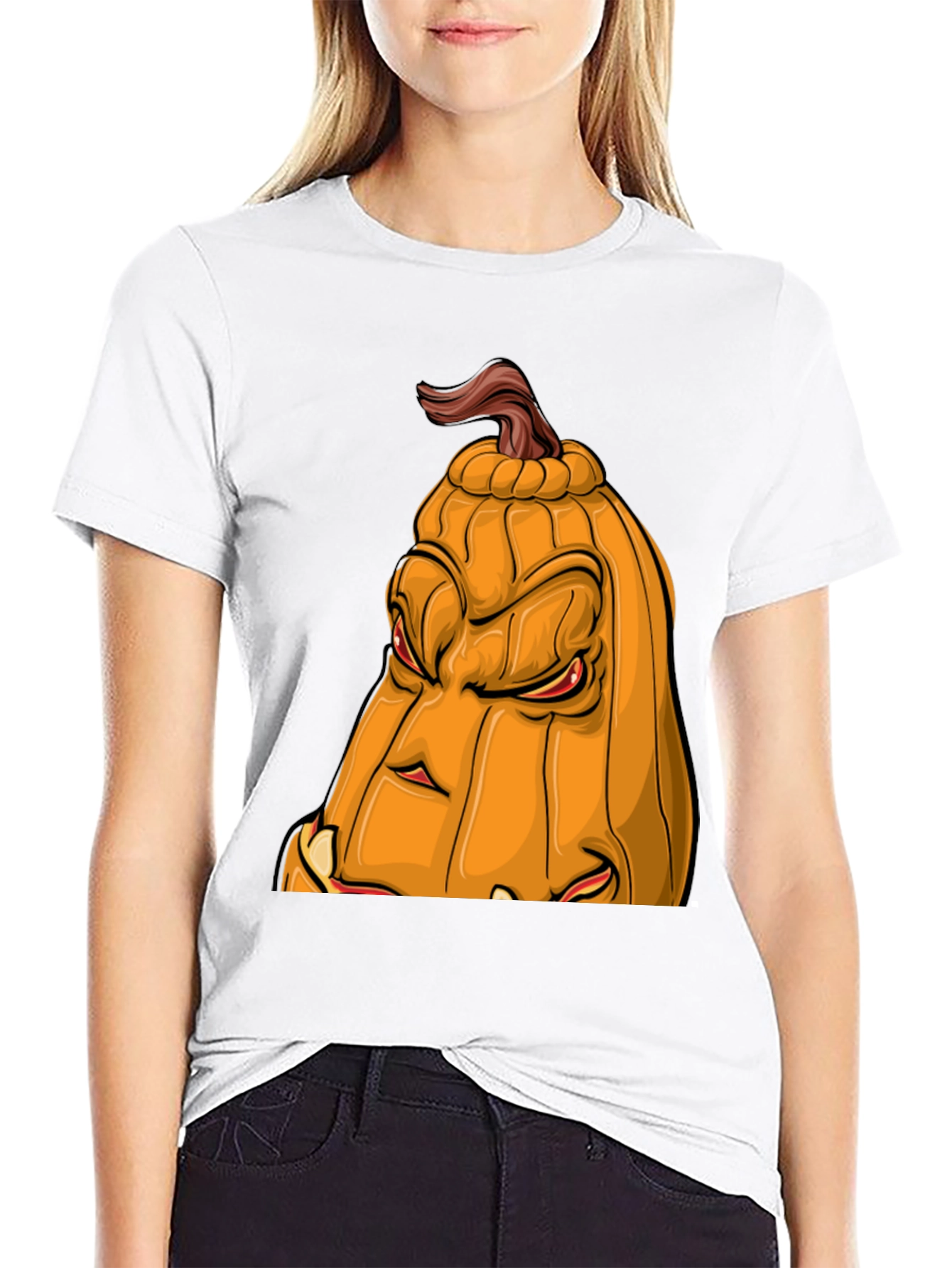 Halloween Pumpkin Face T-Shirt - Spooky Season Apparel