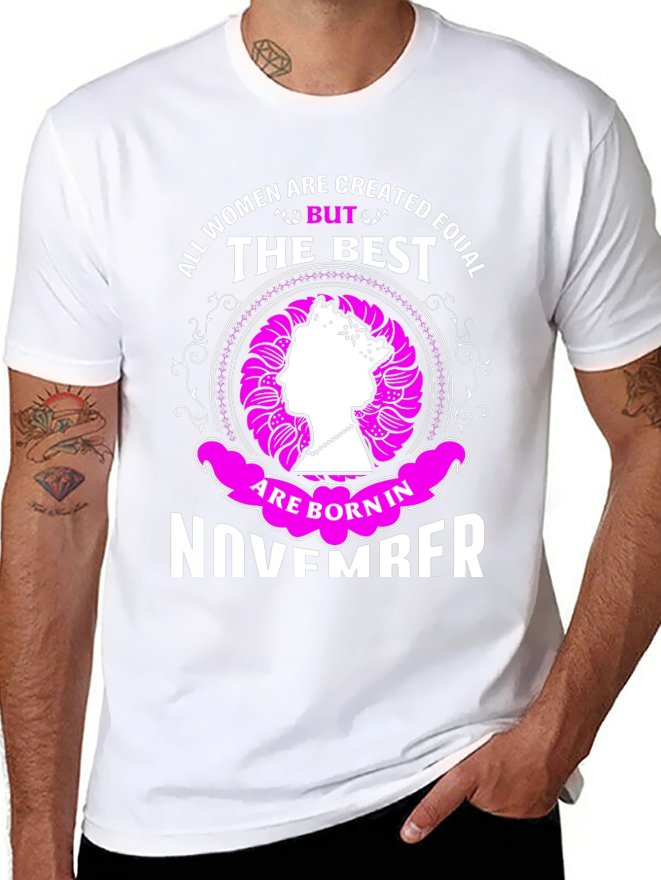 All Women Created Equal November Birthday T-Shirt