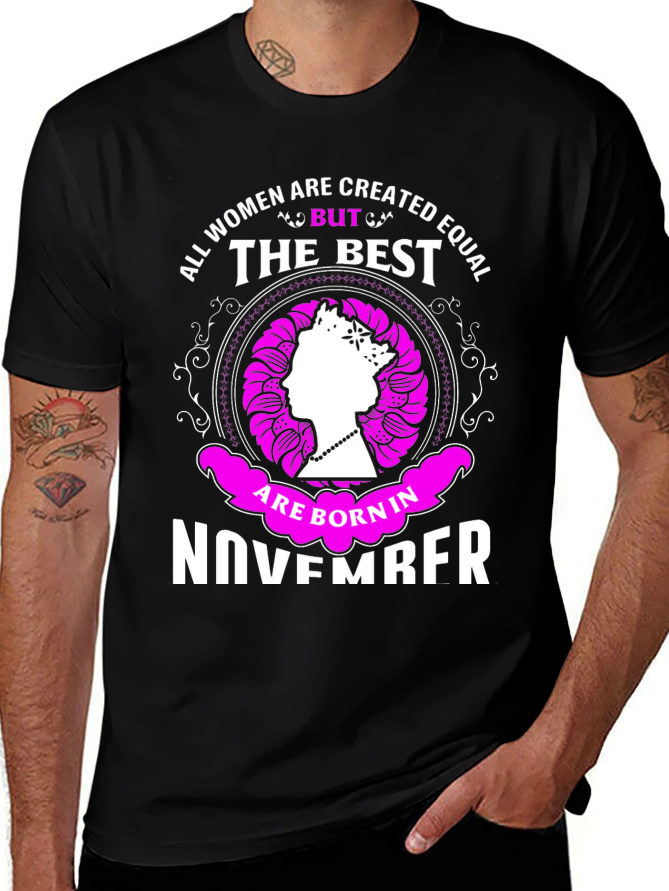 All Women Created Equal November Birthday T-Shirt