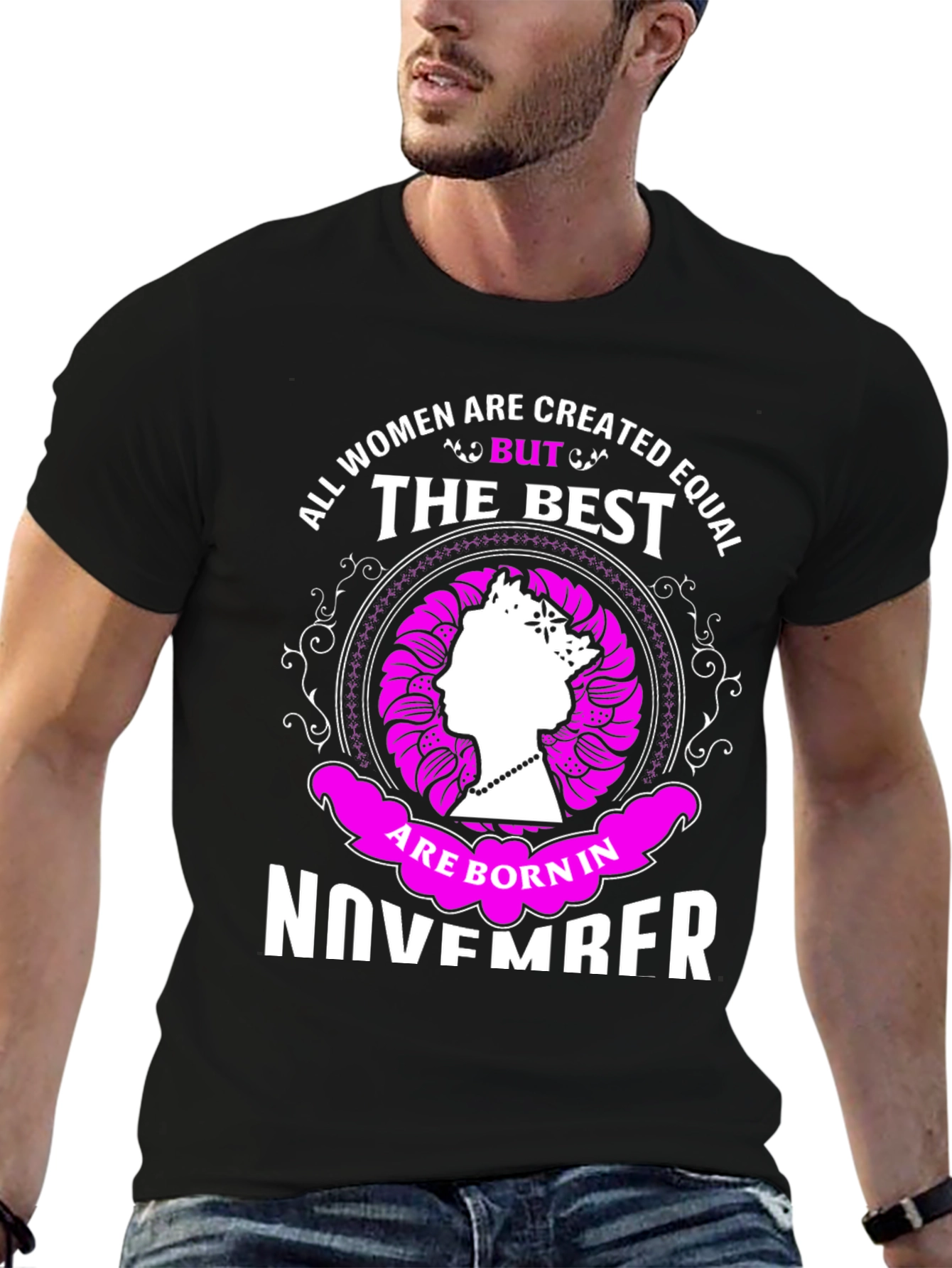 All Women Created Equal November Birthday T-Shirt