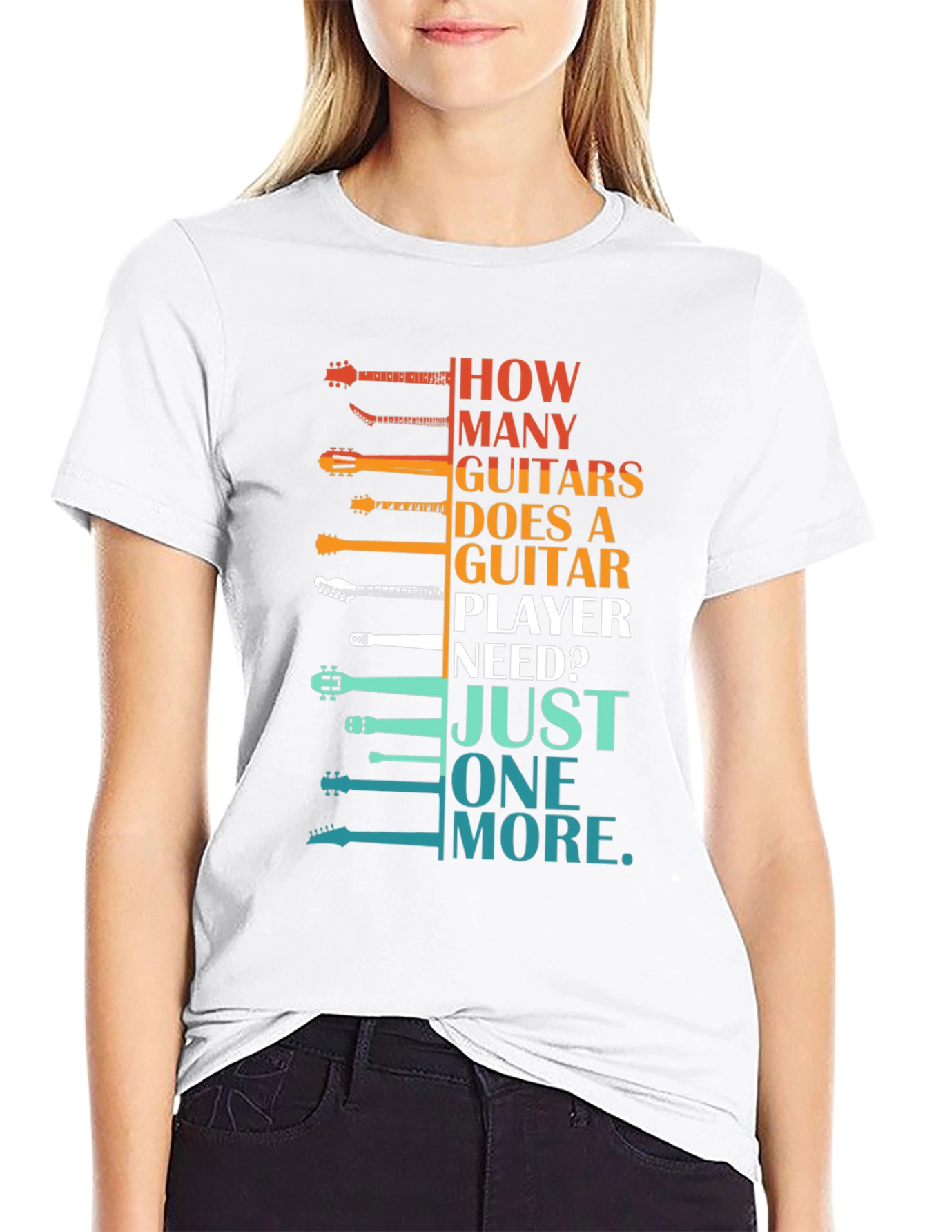 Guitar Player T-Shirt: How Many Guitars?