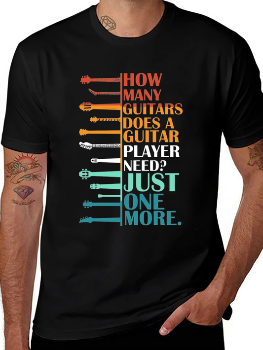 Guitar Player T-Shirt: How Many Guitars?