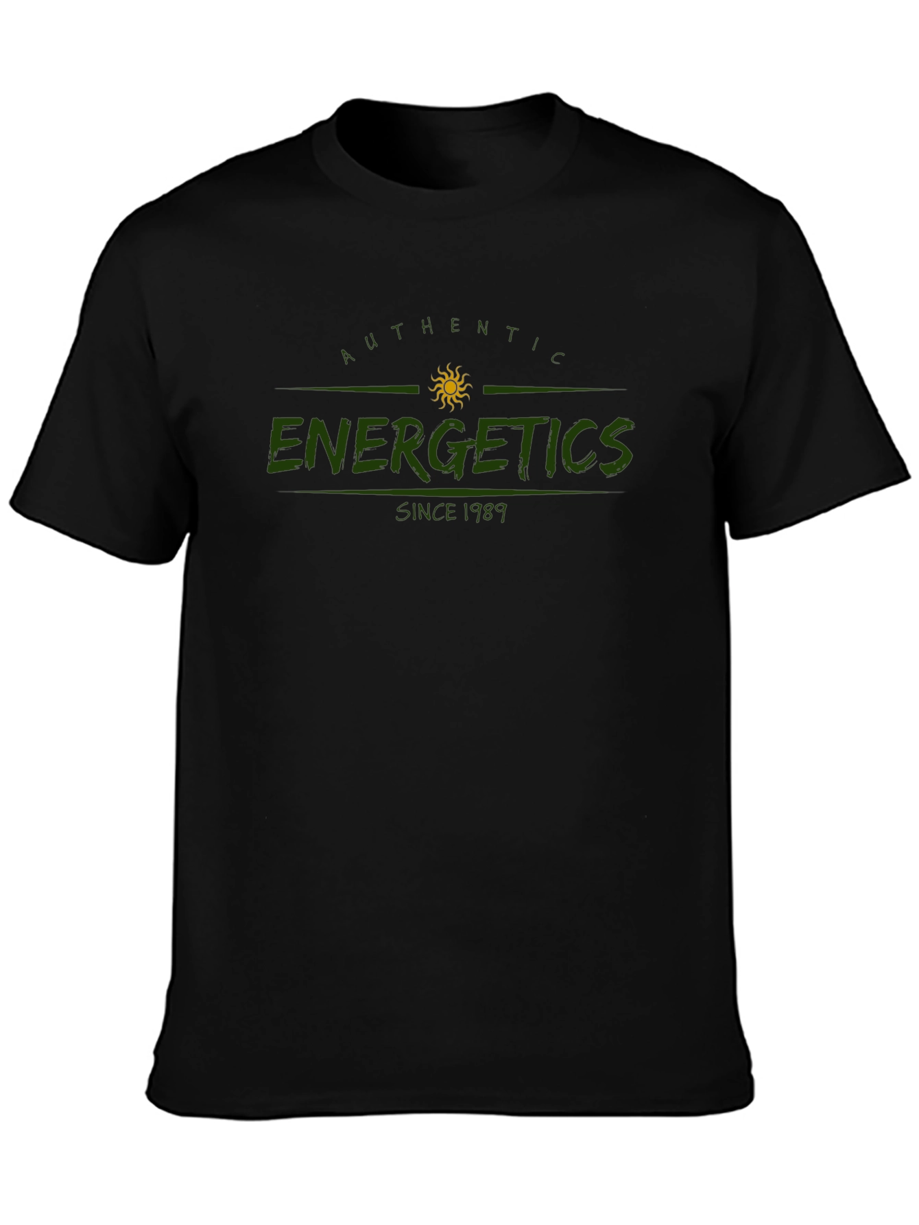 Authentic Energetics T-Shirt Since 1989 Black