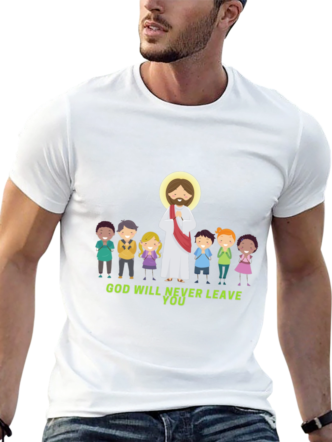 God Will Never Leave You Graphic T-Shirt