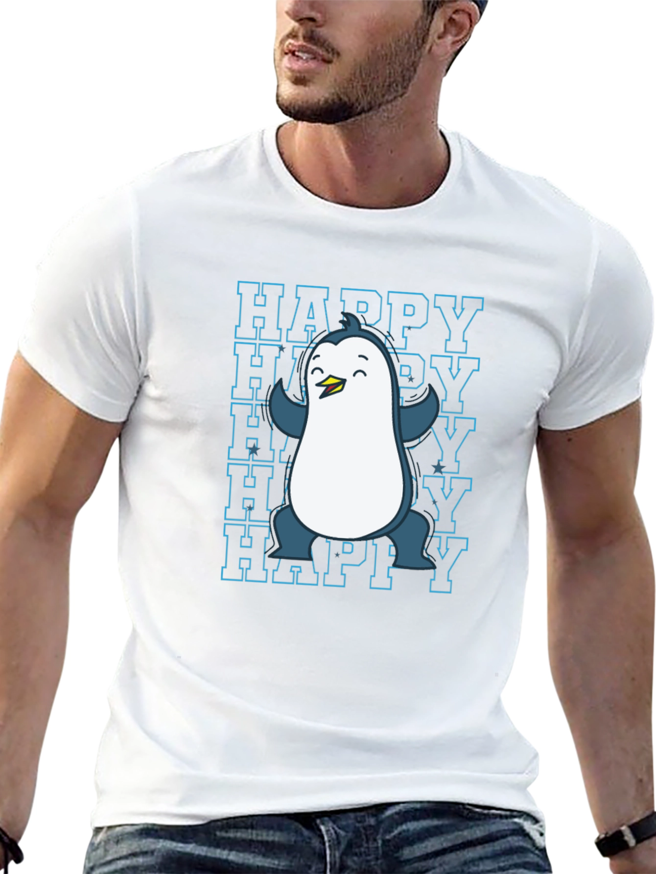 Happy Penguin Graphic Tee