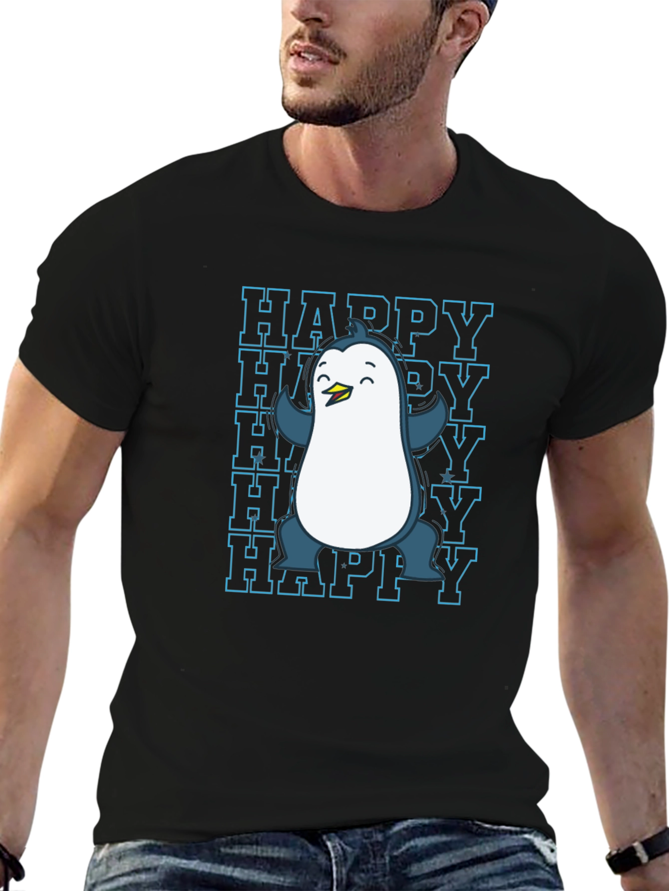 Happy Penguin Graphic Tee