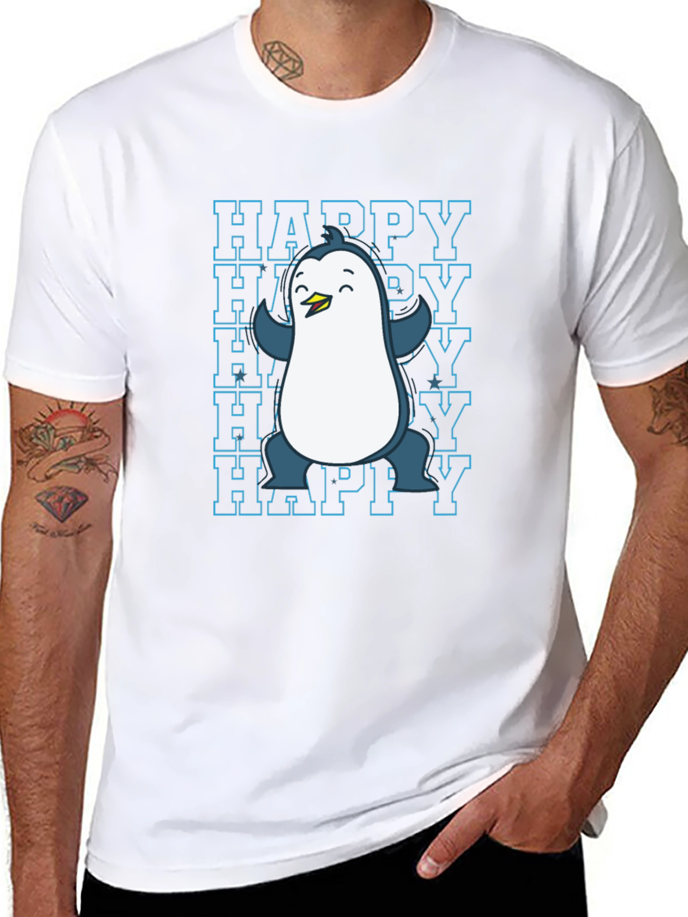 Happy Penguin Graphic Tee