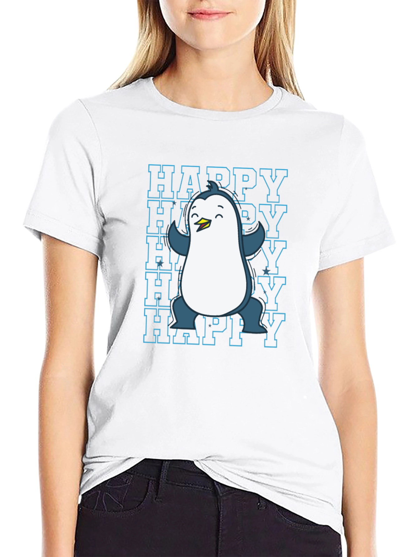 Happy Penguin Graphic Tee