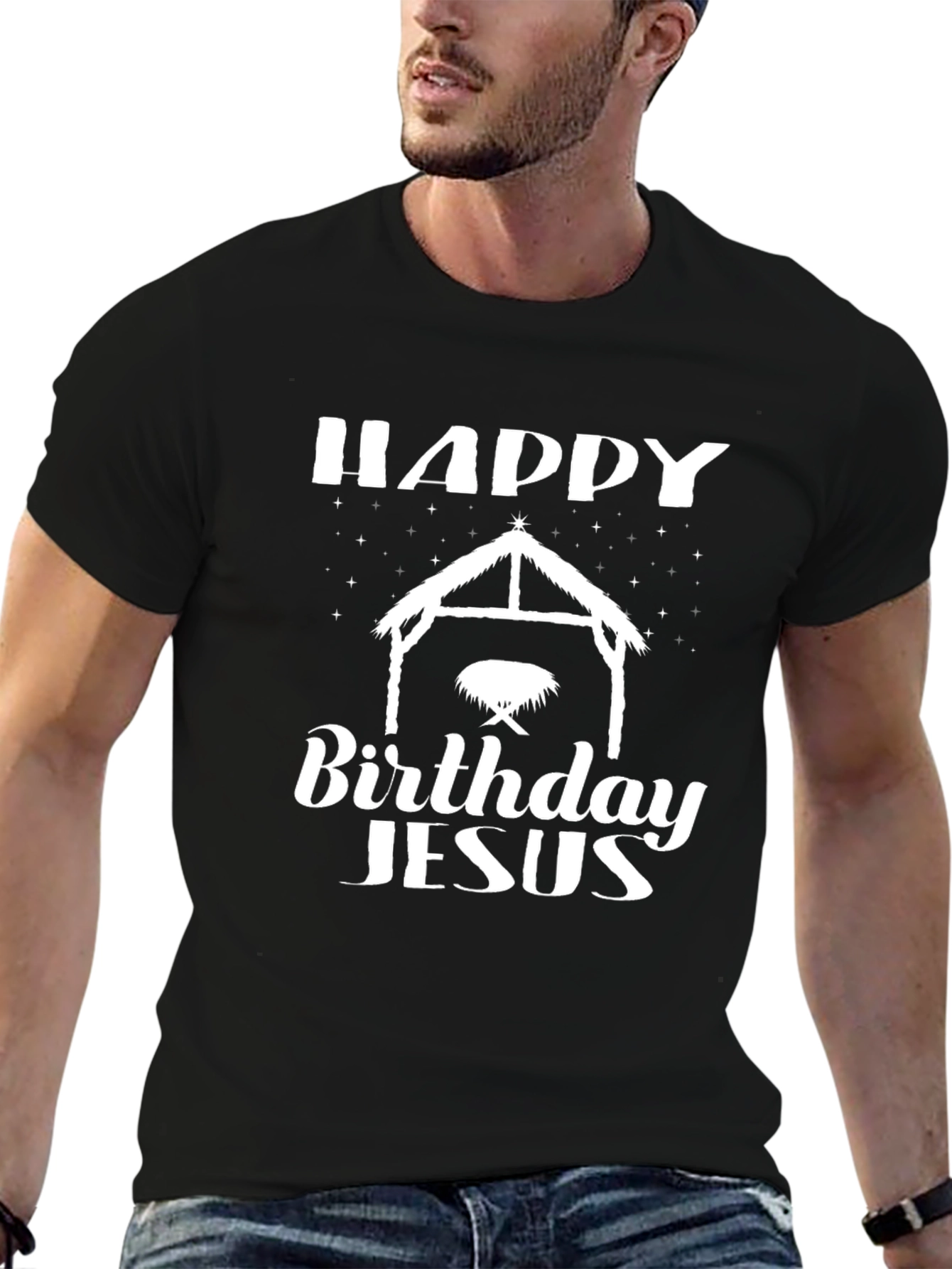 Happy Birthday Jesus Graphic Tee