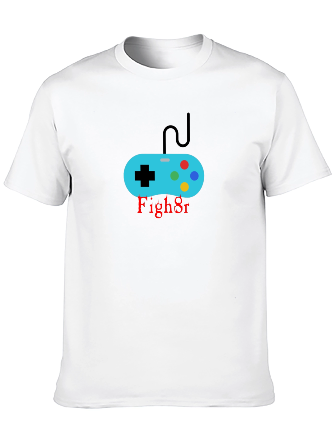 Gamer Controller Black T-Shirt - Fight On!