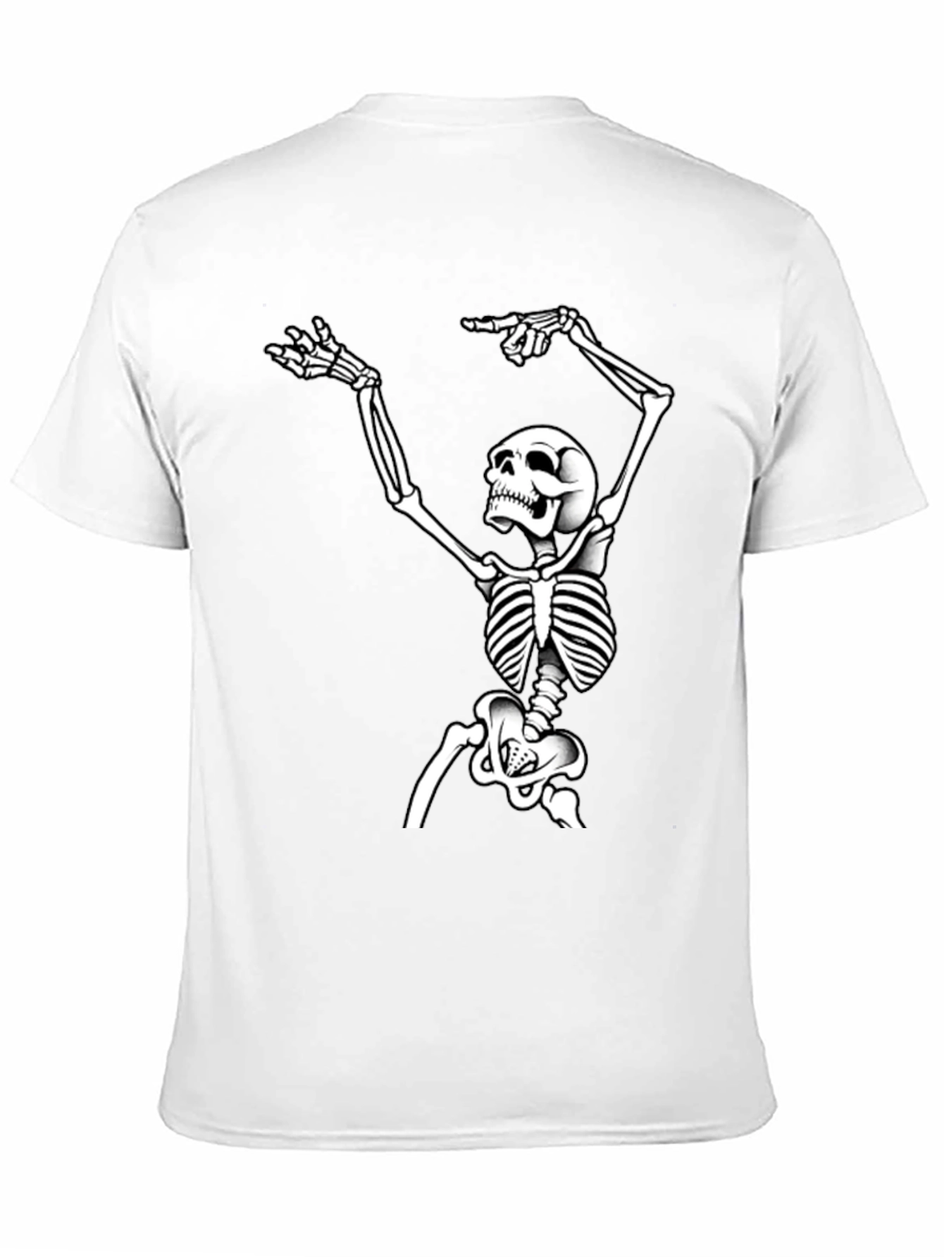 Skeleton Graphic Tee - Bold Halloween Style