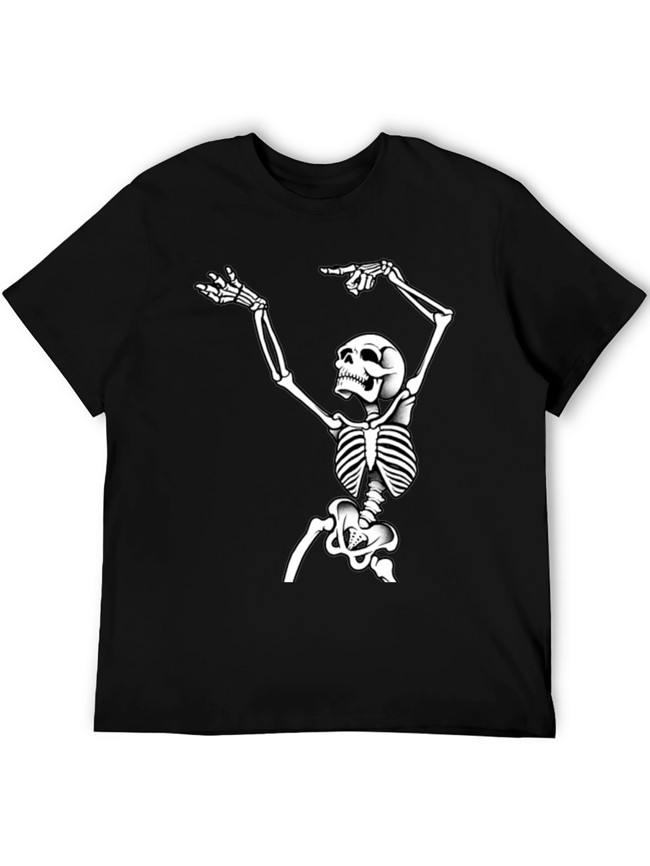 Skeleton Graphic Tee - Bold Halloween Style