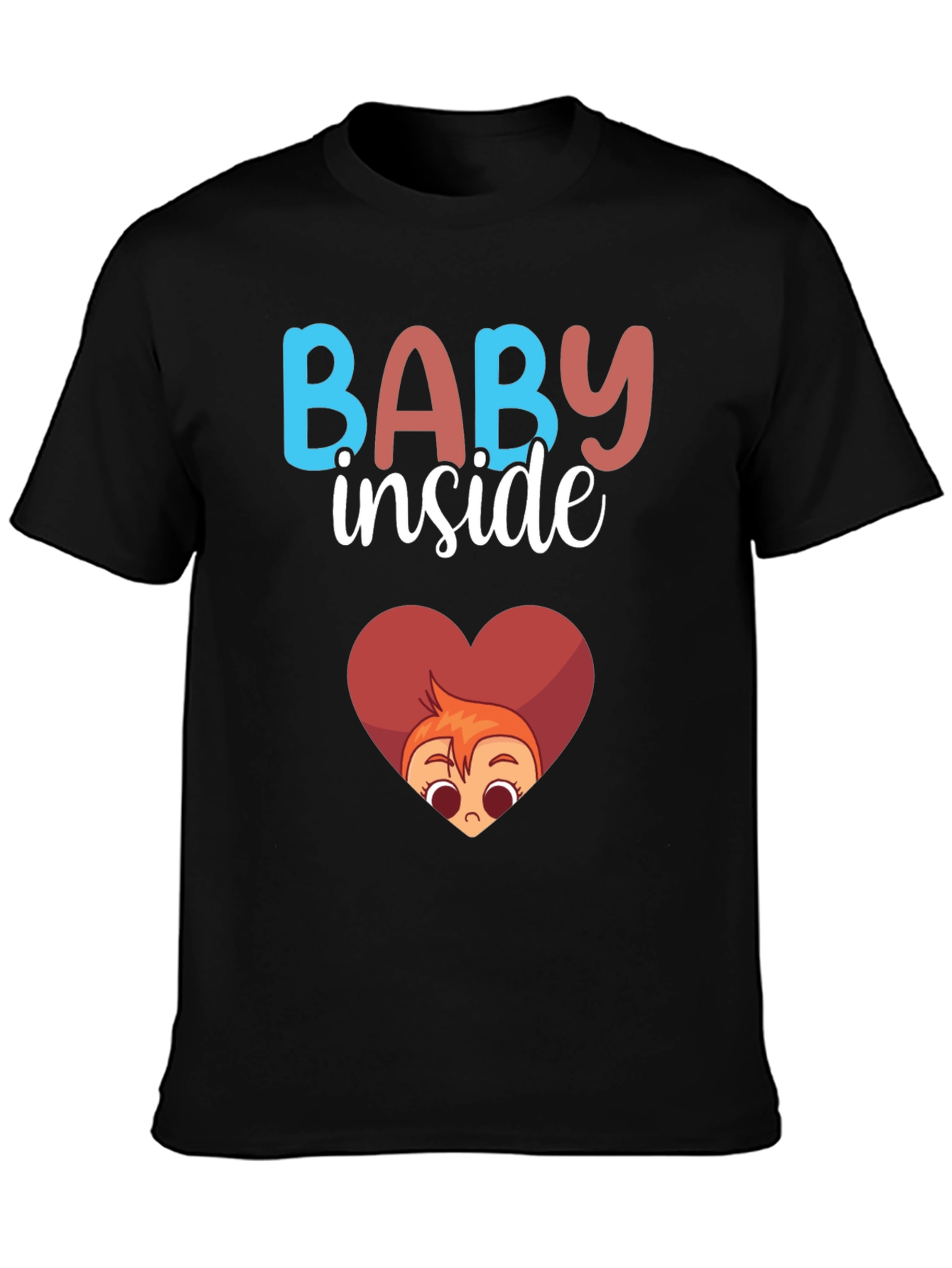 Baby Inside Cute Cartoon T-Shirt